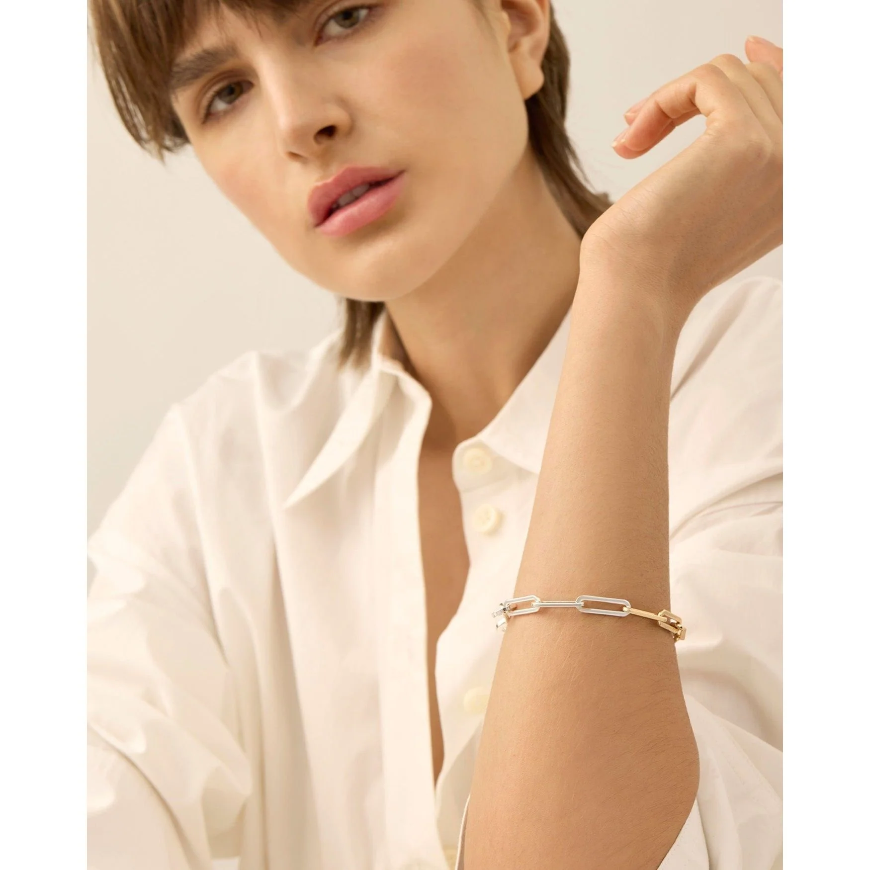 Andi Slim Bracelet Two Tone