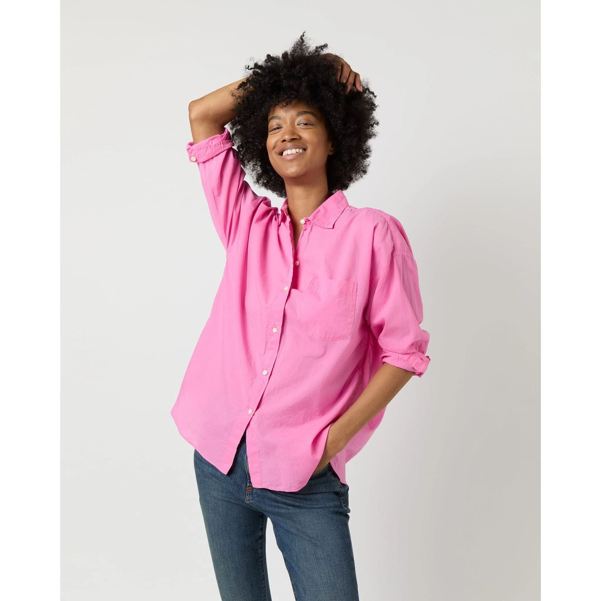 Weekender Shirt in Pink Summer Cloth
