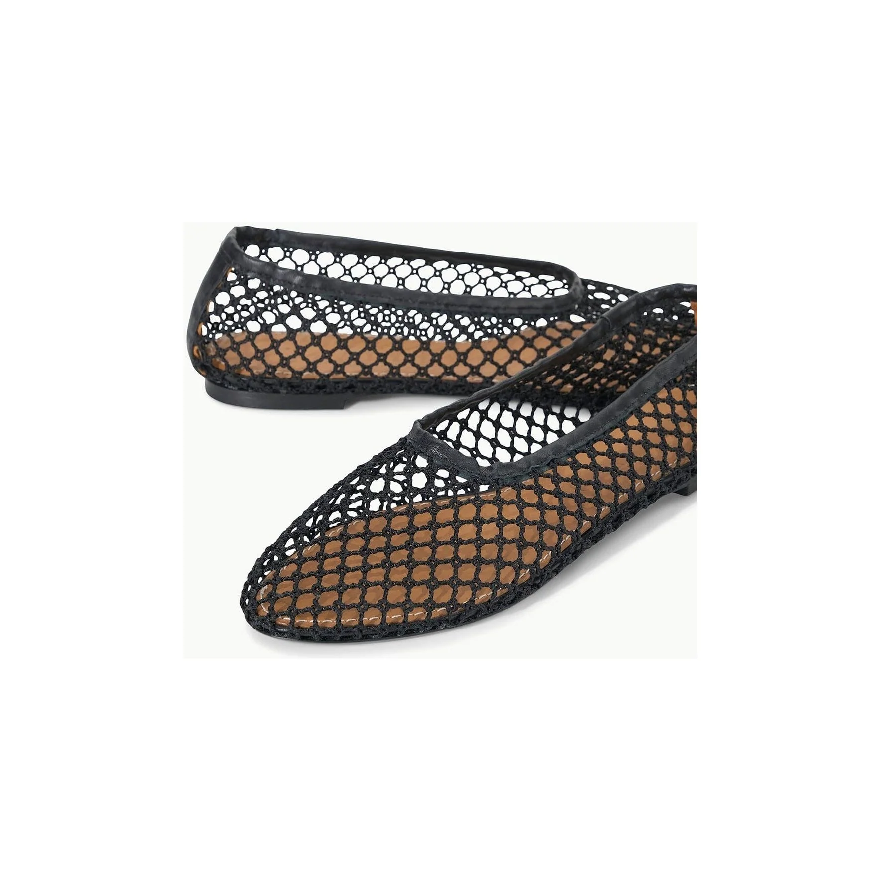 Alba Ballet Flat Black Netting