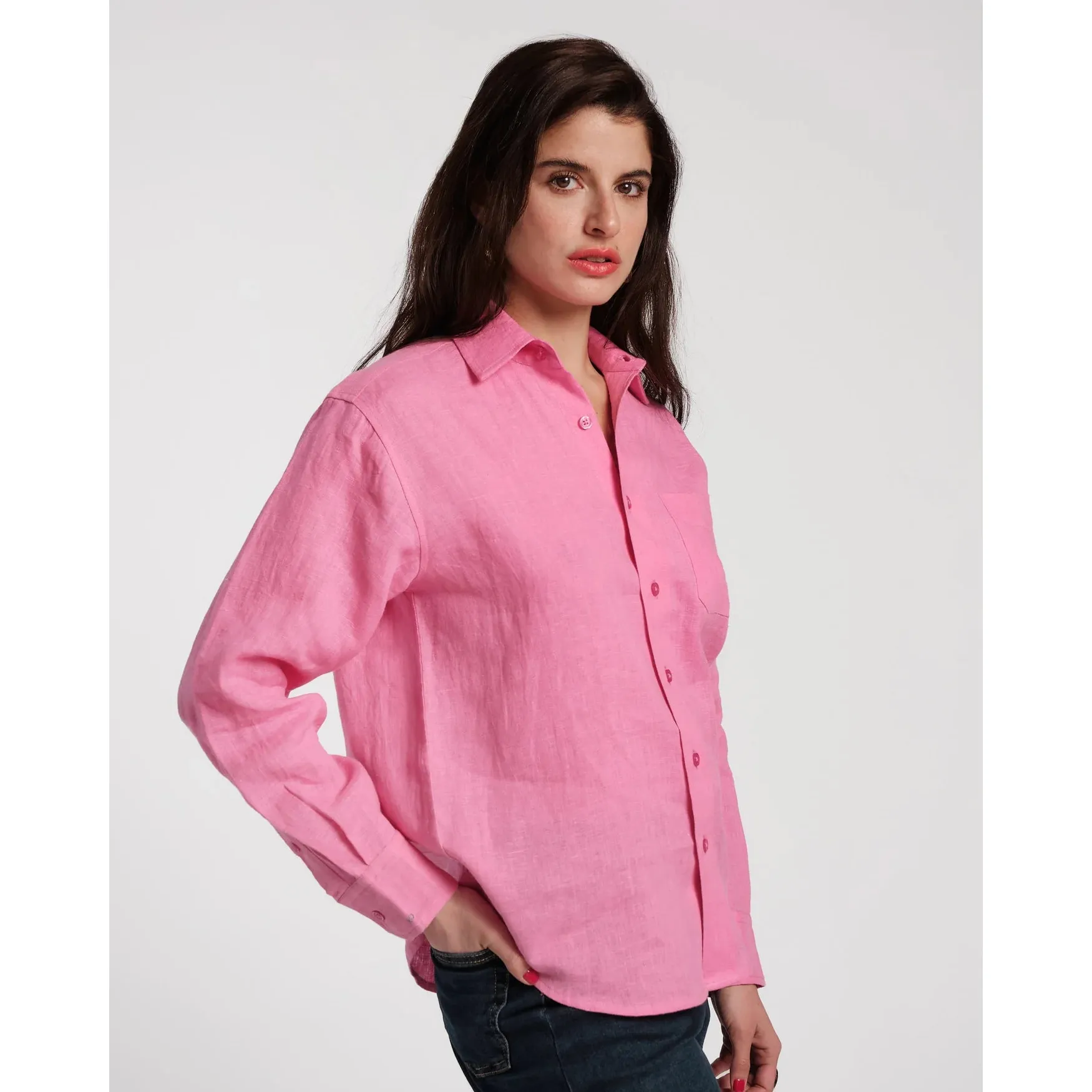 Perfect Button Down Pink
