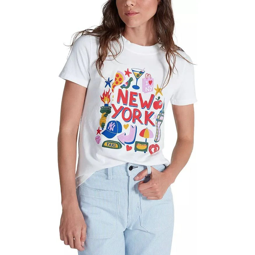 New York Graphic Tee White