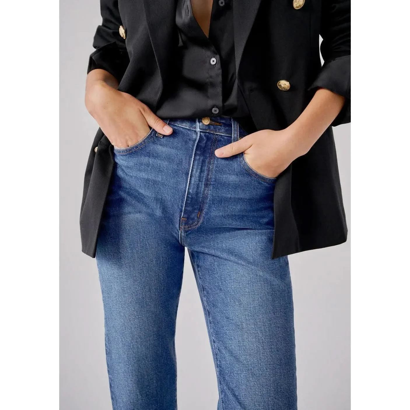 Crosby Frankie High Rise Straight Mercer