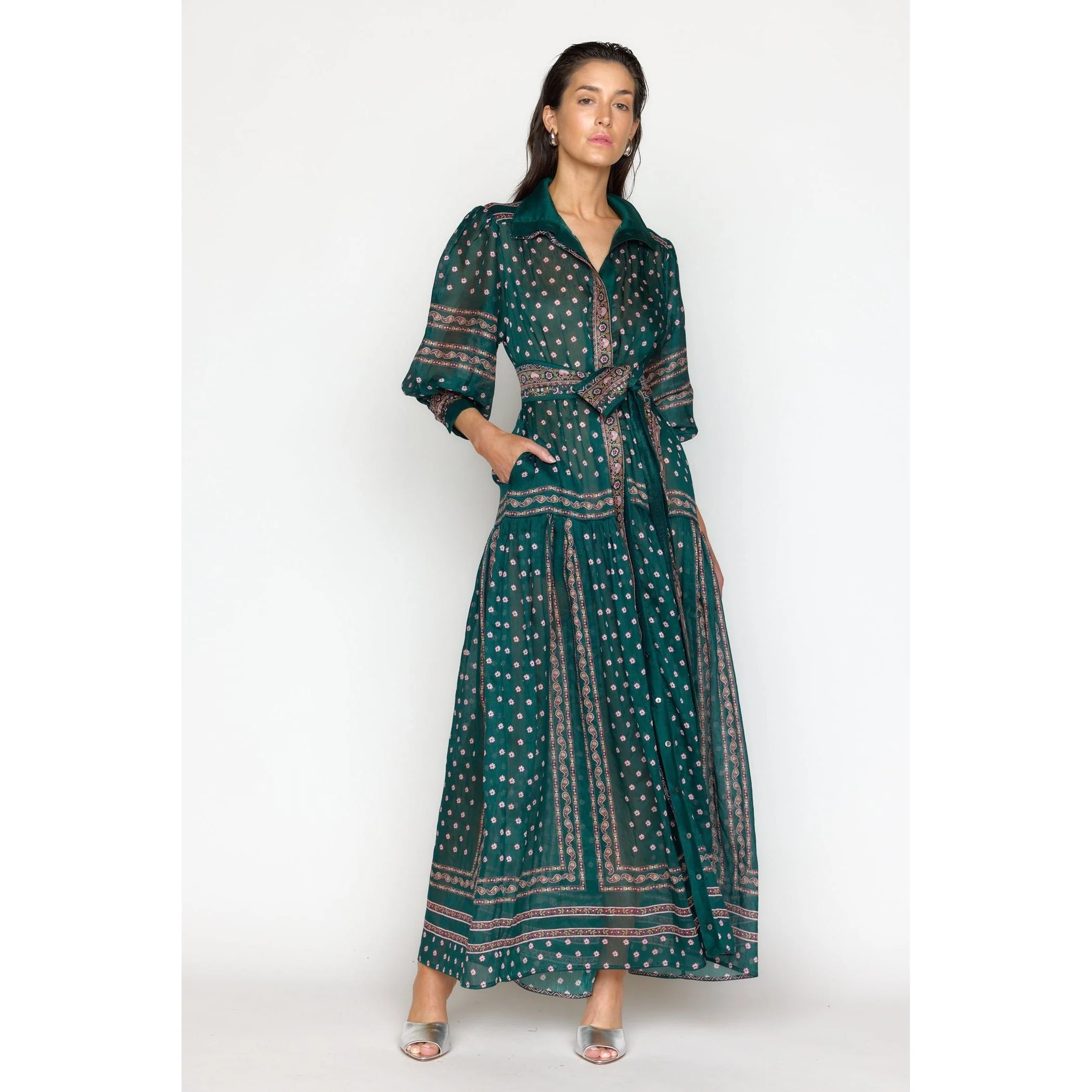 Gail Dress Jade Tile