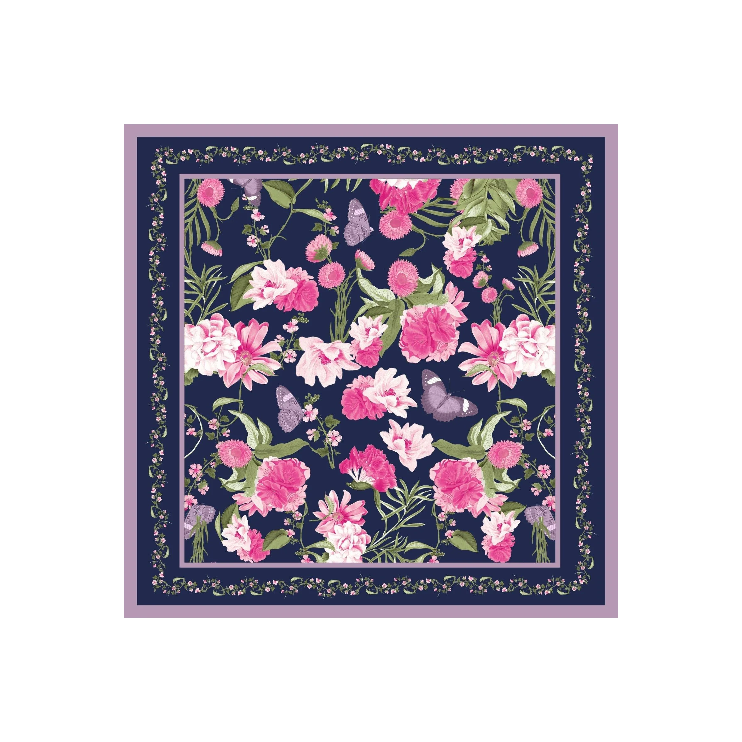 Sofia Scarf - Meadow Navy