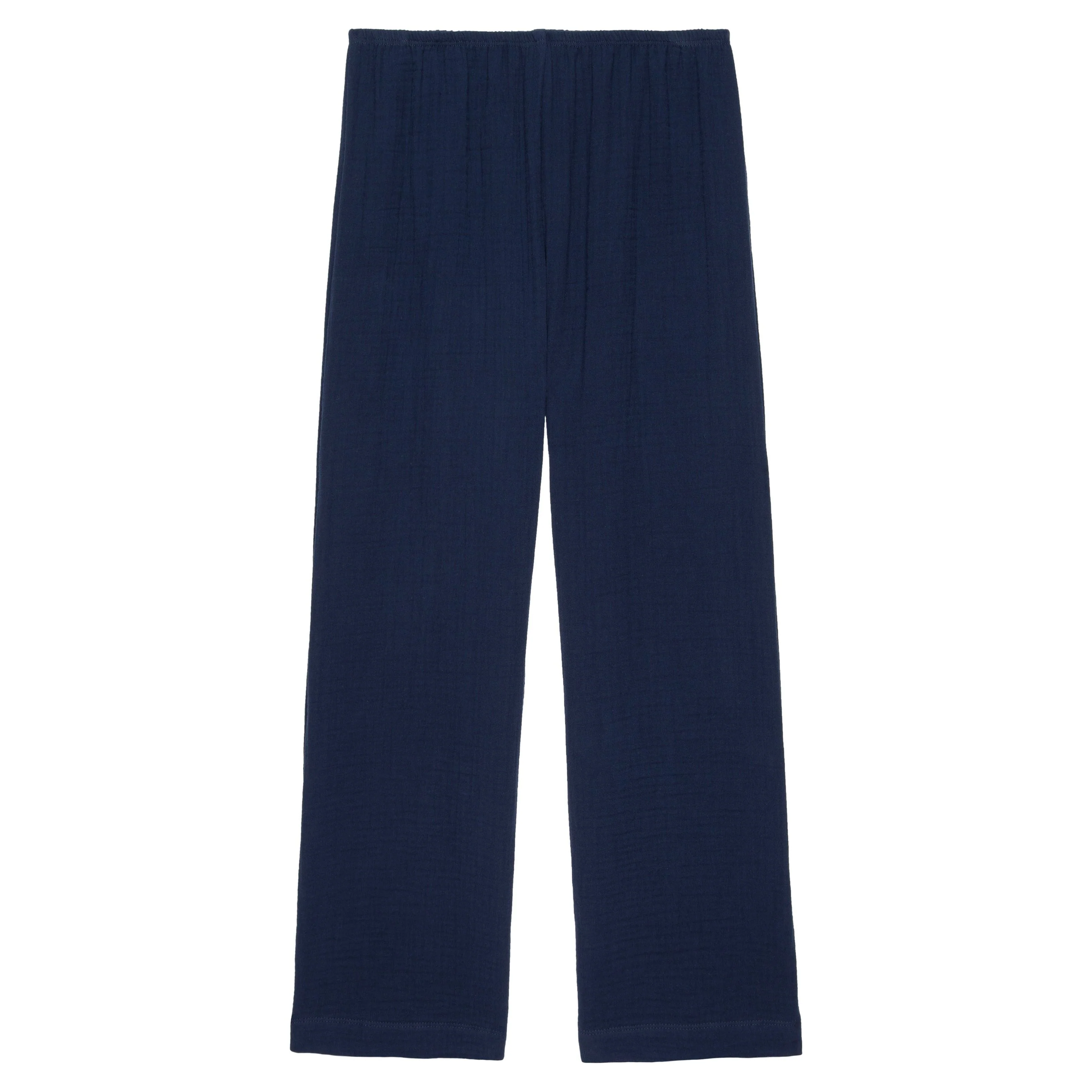 The Bubble Crop Simple Pant Navy