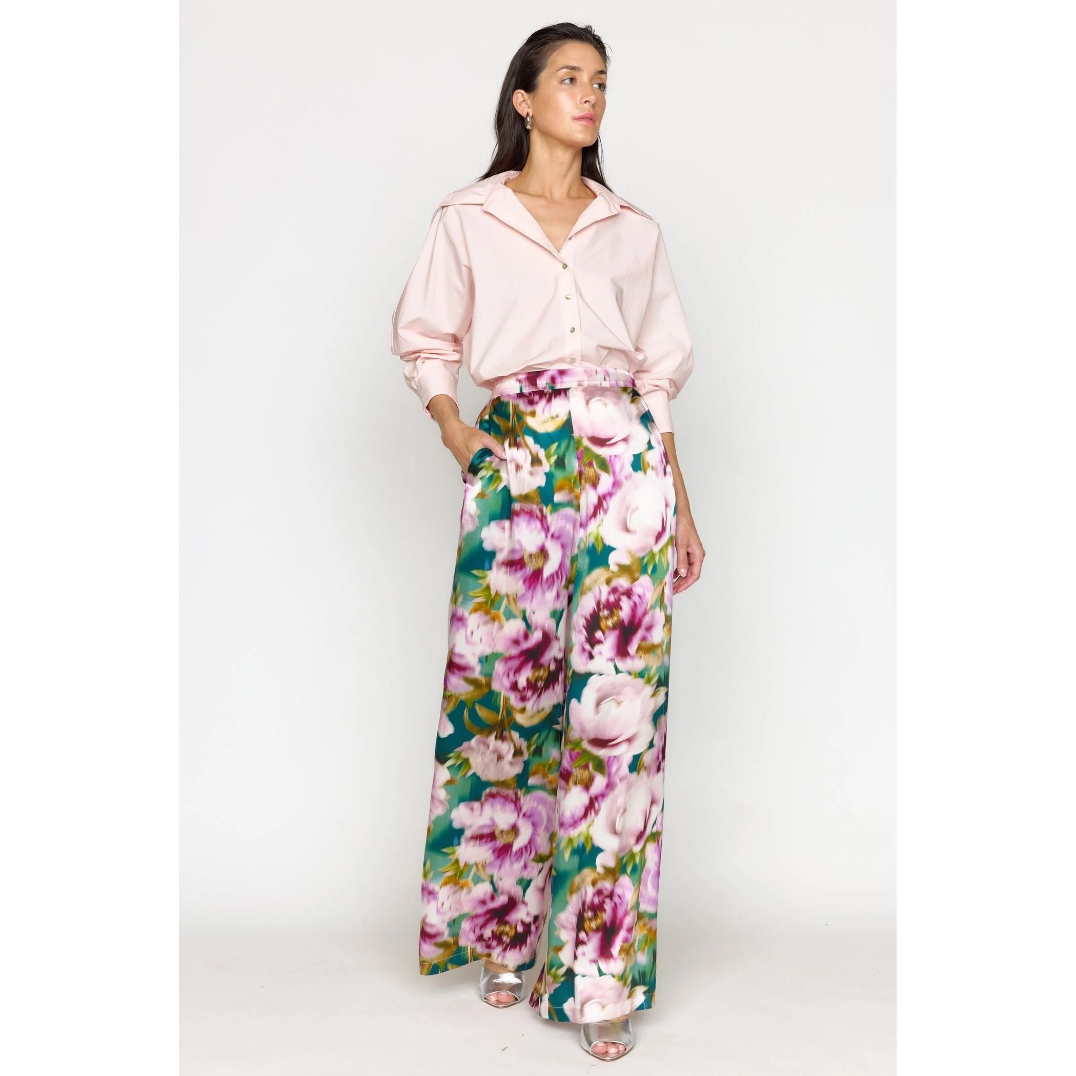 Marta Pant Plum Blossom