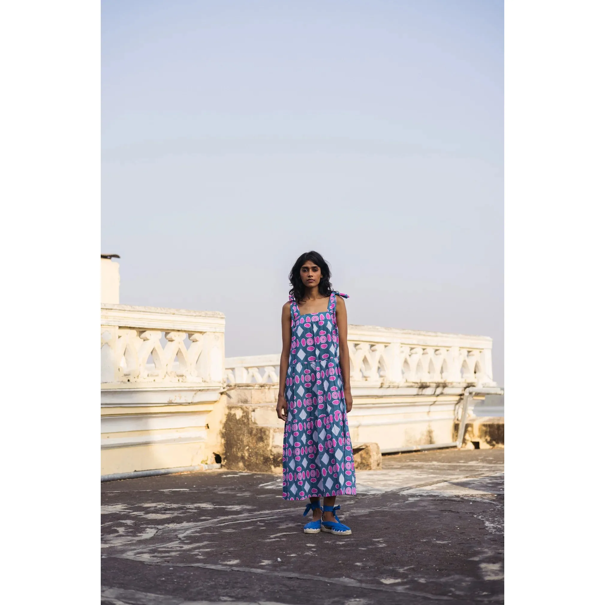 Winslow Dress in Button Print