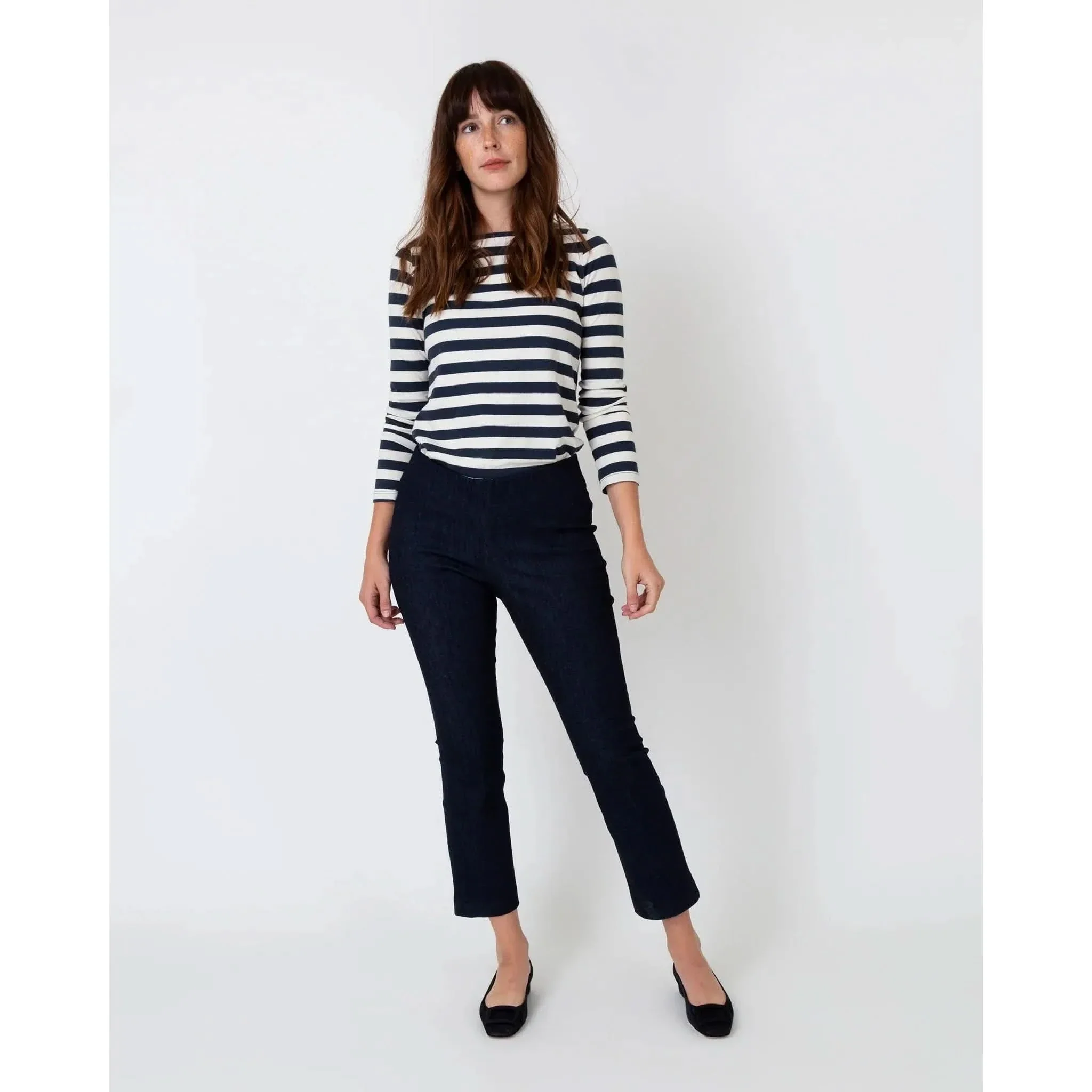 Flare Pant in Indigo Stretch Denim