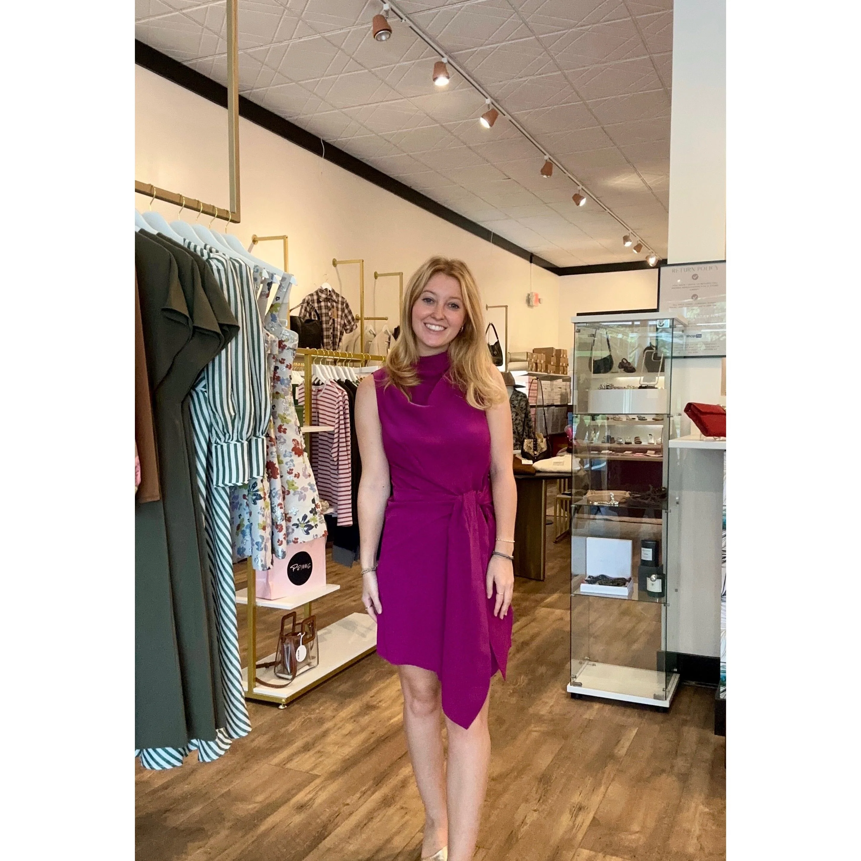 Raelyn Dress - Magenta