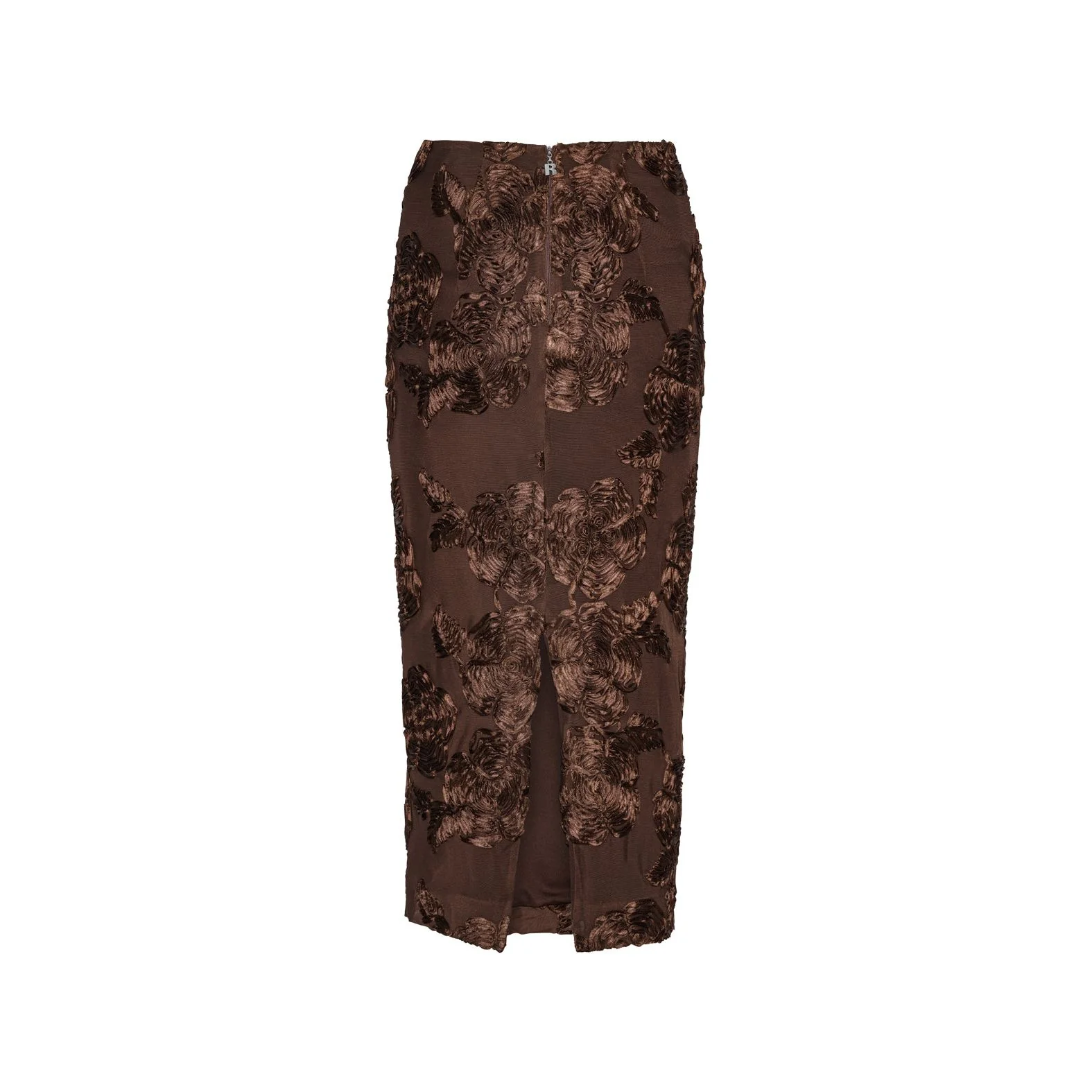 Flower Mesh Pencil Skirt