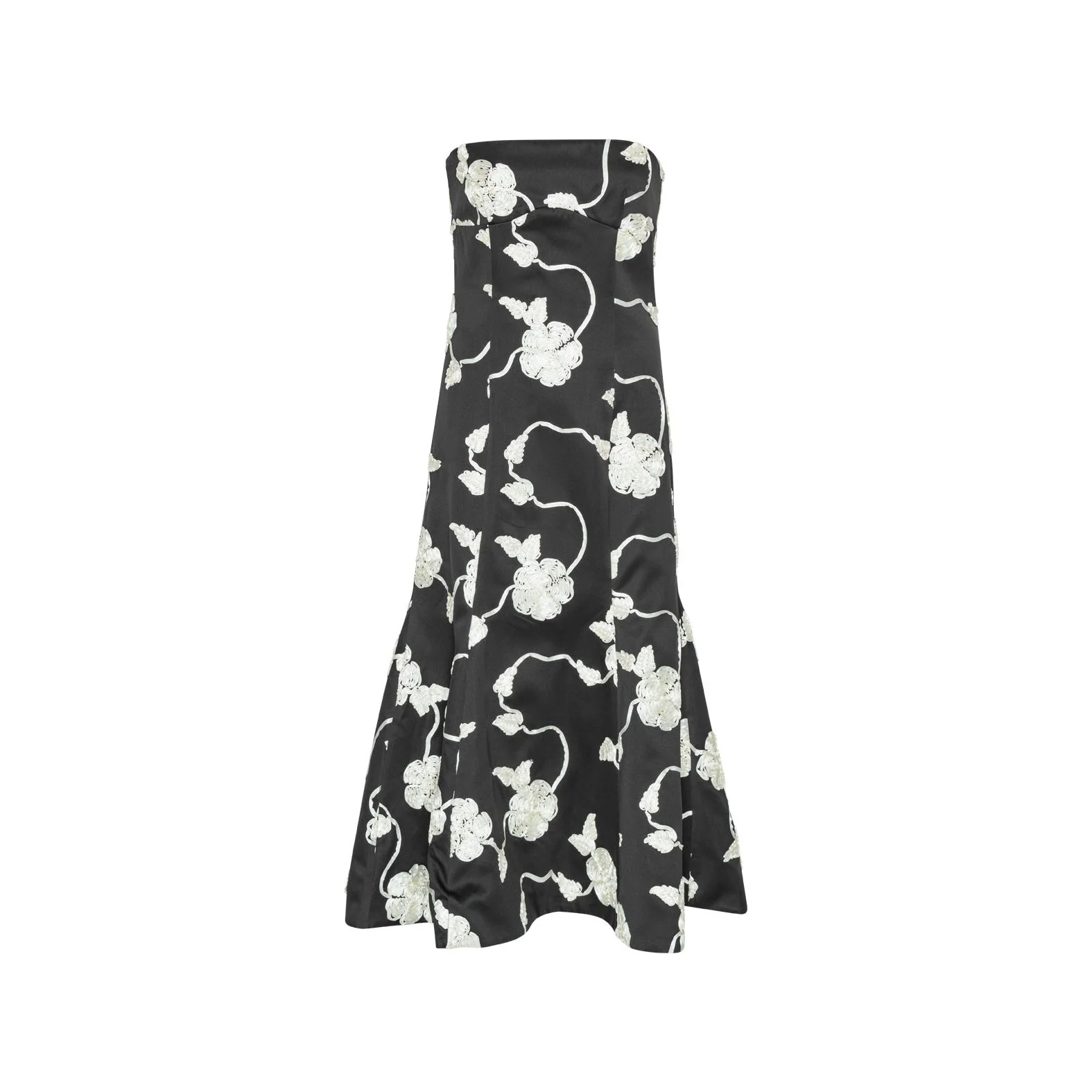 3D Flower Midi Dress