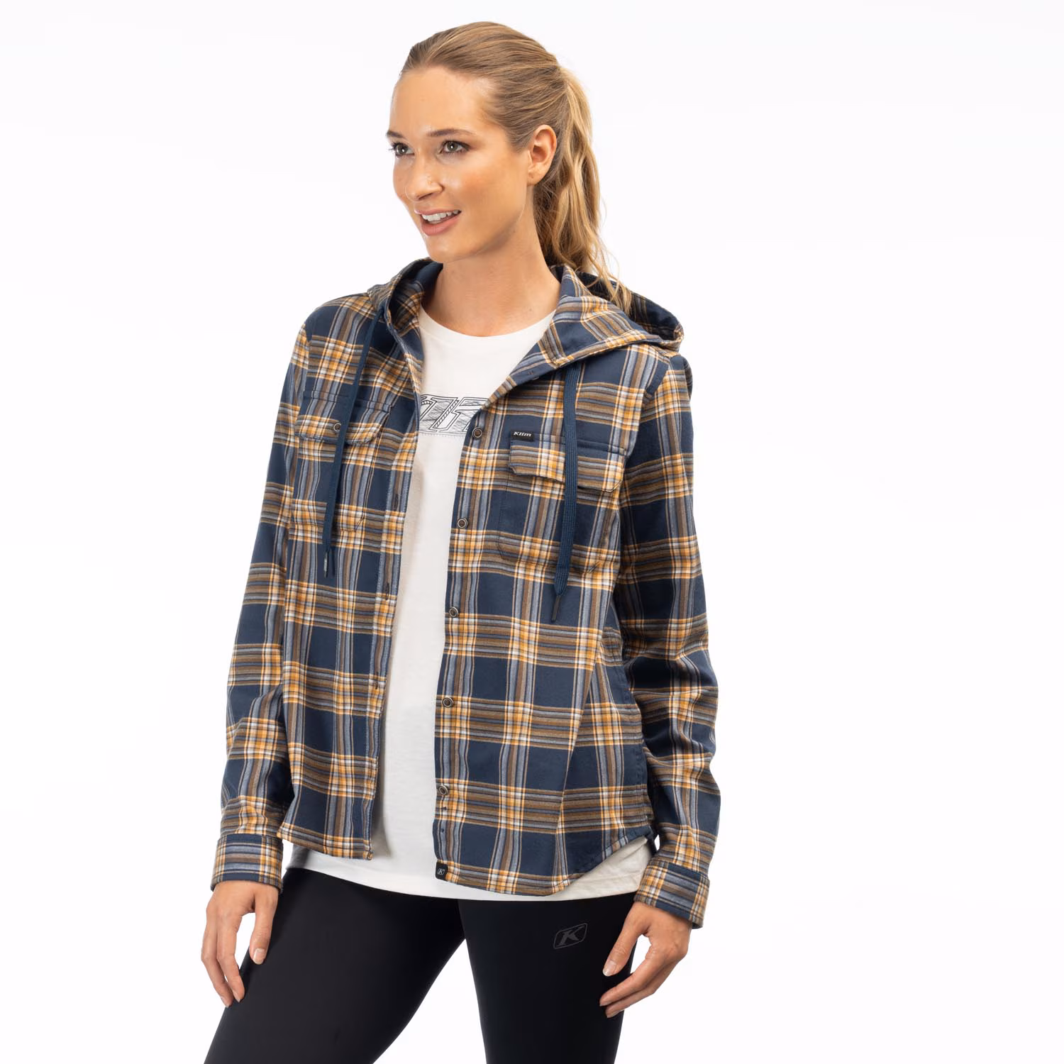 GINNY MOUNTAIN MIDWEIGHT STRETCH FLANNEL HOODIE