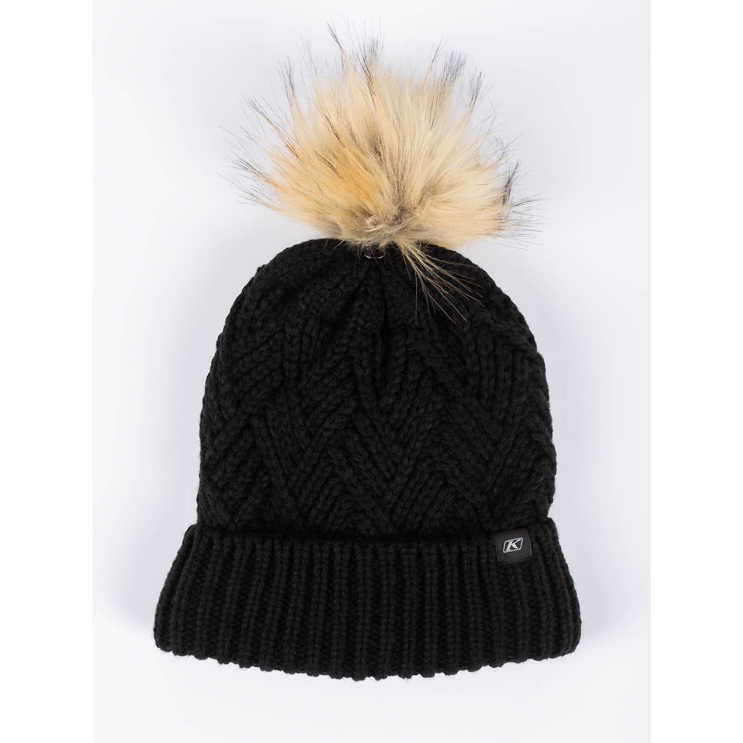 CHEVRON POM BEANIE