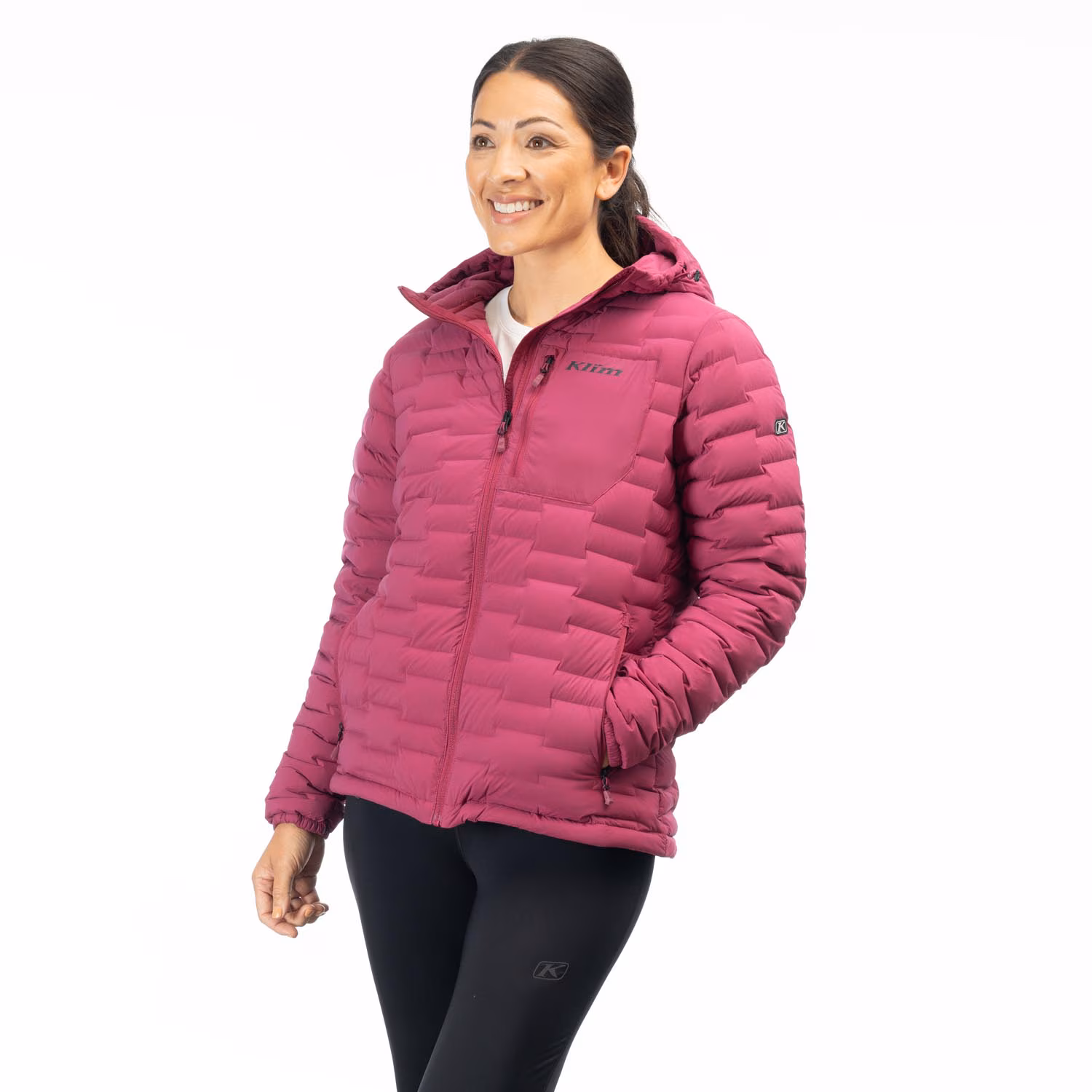 LUNA STRETCH DOWN HOODED JACKET