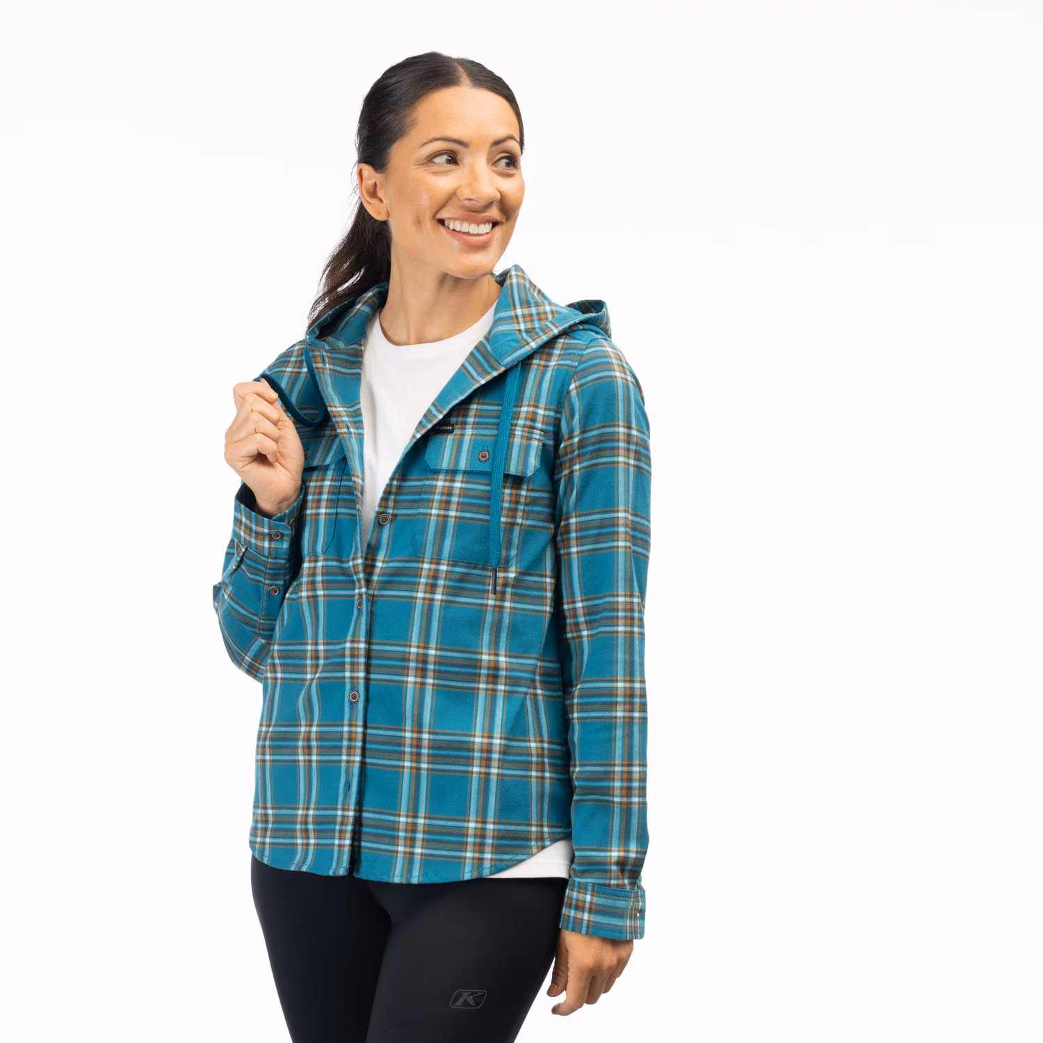 GINNY MOUNTAIN MIDWEIGHT STRETCH FLANNEL HOODIE