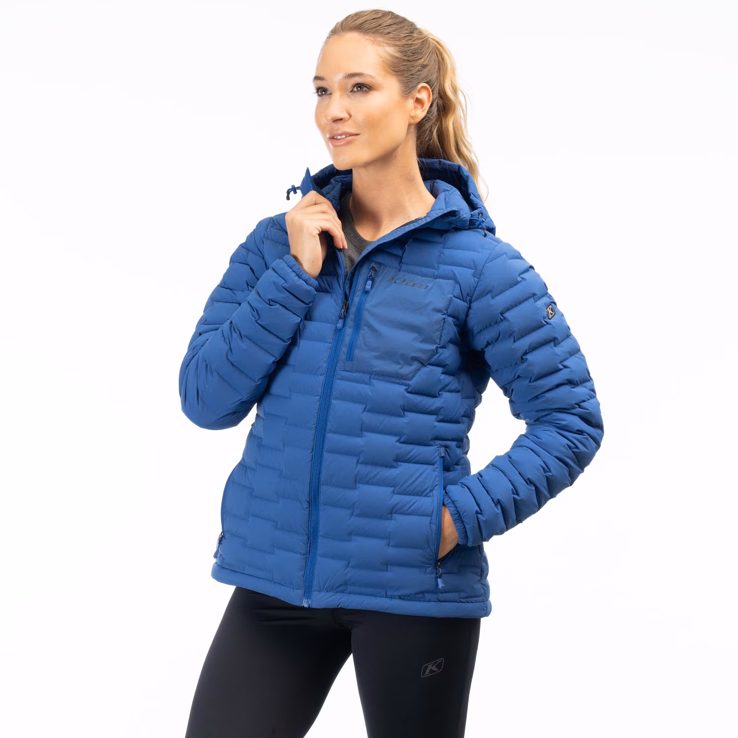 LUNA STRETCH DOWN HOODED JACKET
