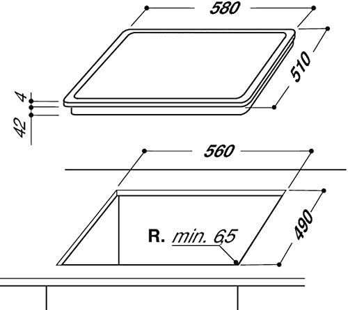 Privileg SET PV510 IN Herd-Kochfeld-Kombination / Umluftherd mit 5 Funktionen / Hydrolyse-Reinigungsfunktion / A / Glaskeramik-Kochfeld / 60cm