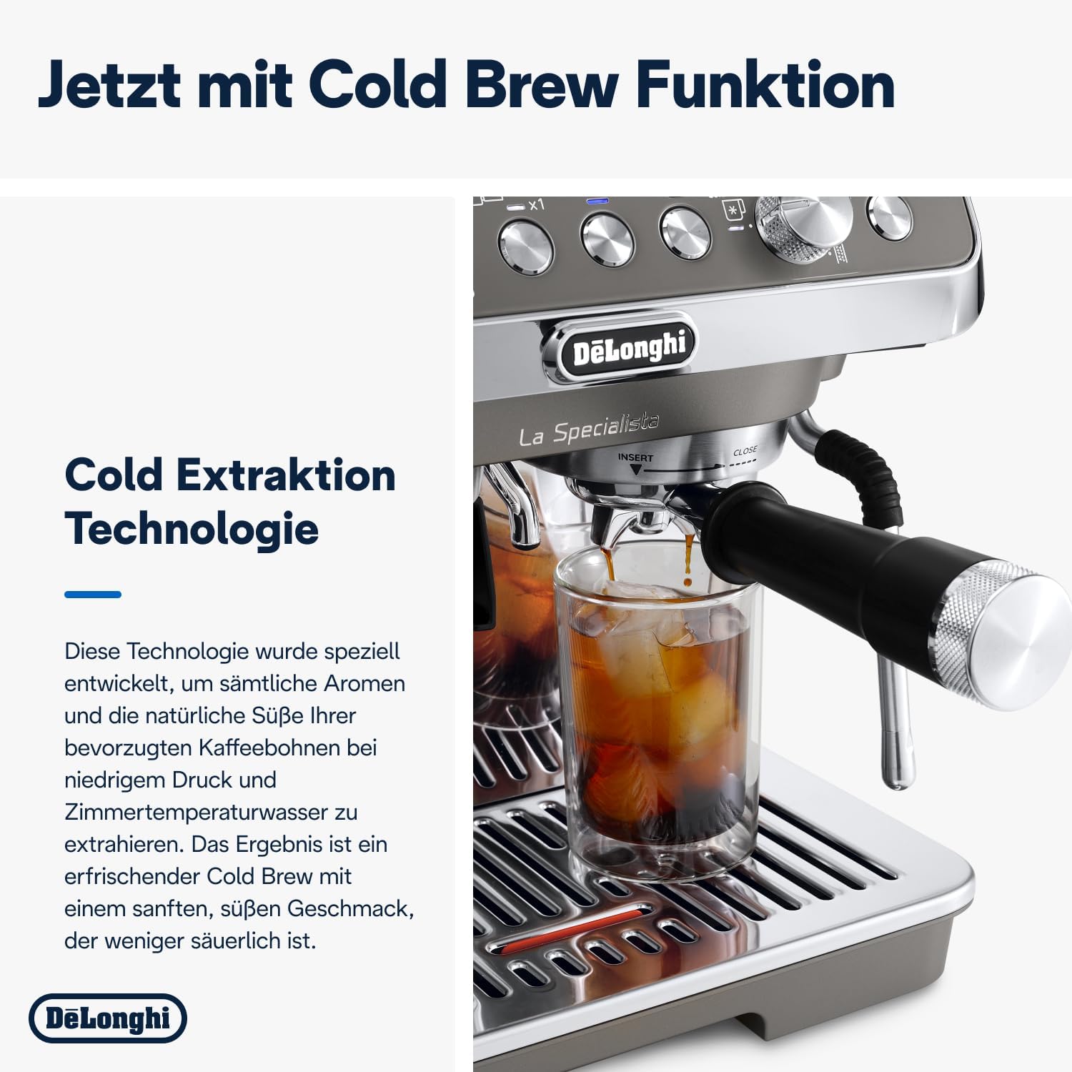 De'Longhi La Specialista Arte EC9155.MB Siebtrgermaschine, Espressomaschine mit Mahlwerk, 8 Mahlgrade, 15 Bar, 3 Temperaturen, Milchschaumdüse, 1300 W, 1,5 l Tank, Edelstahl/Schwarz inkl. Barista-Kit