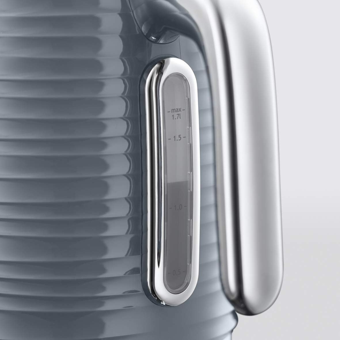 Russell Hobbs Inspire Grey Frühstückset Toaster, Wasserkocher und Kaffeemaschine