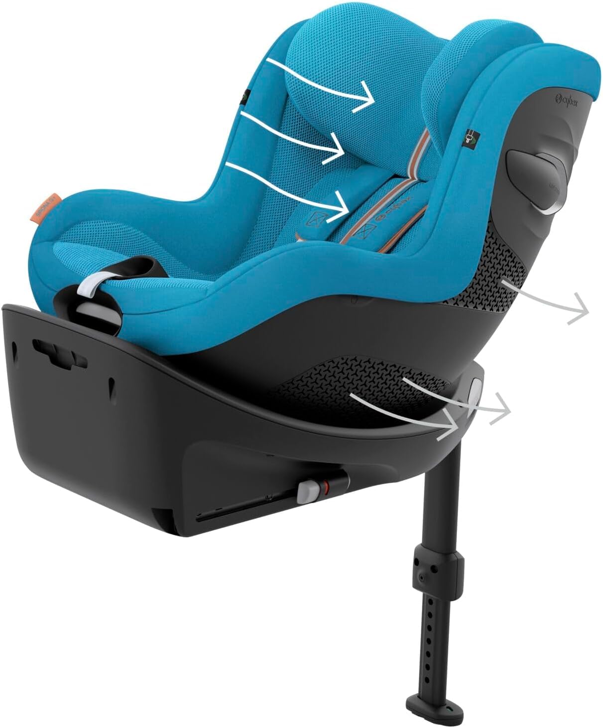 CYBEX Gold ISOFIX Basis, Base G, Für Babyschale Cloud G i-Size und Auto-Kindersitz Sirona G i-Size, Schwarz