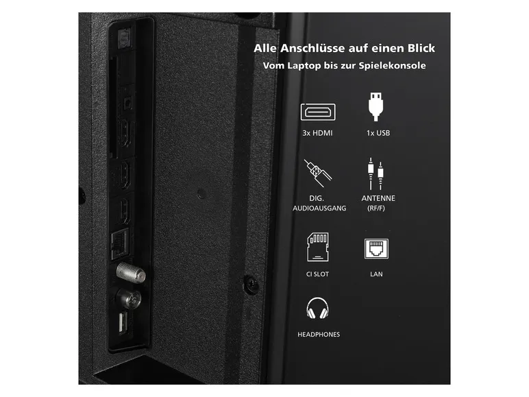 Fernseher »LT-55VU3455« 55 Zoll 4K UHD Smart TV - Powered by TiVo