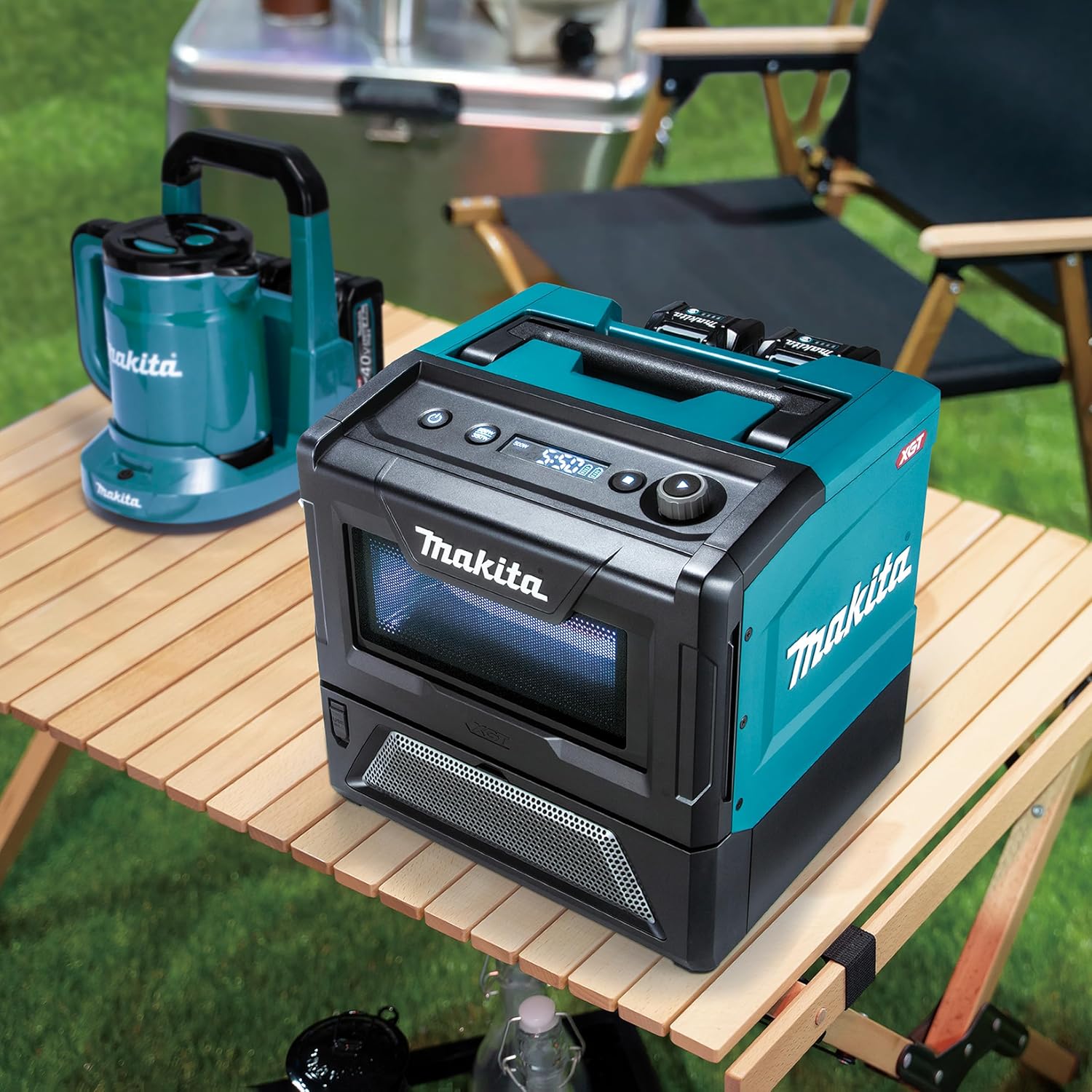 Makita MW001GZ Akku-Mikrowelle 40V max. 350/500 W, 8 l (ohne Akku, ohne Ladegerät)