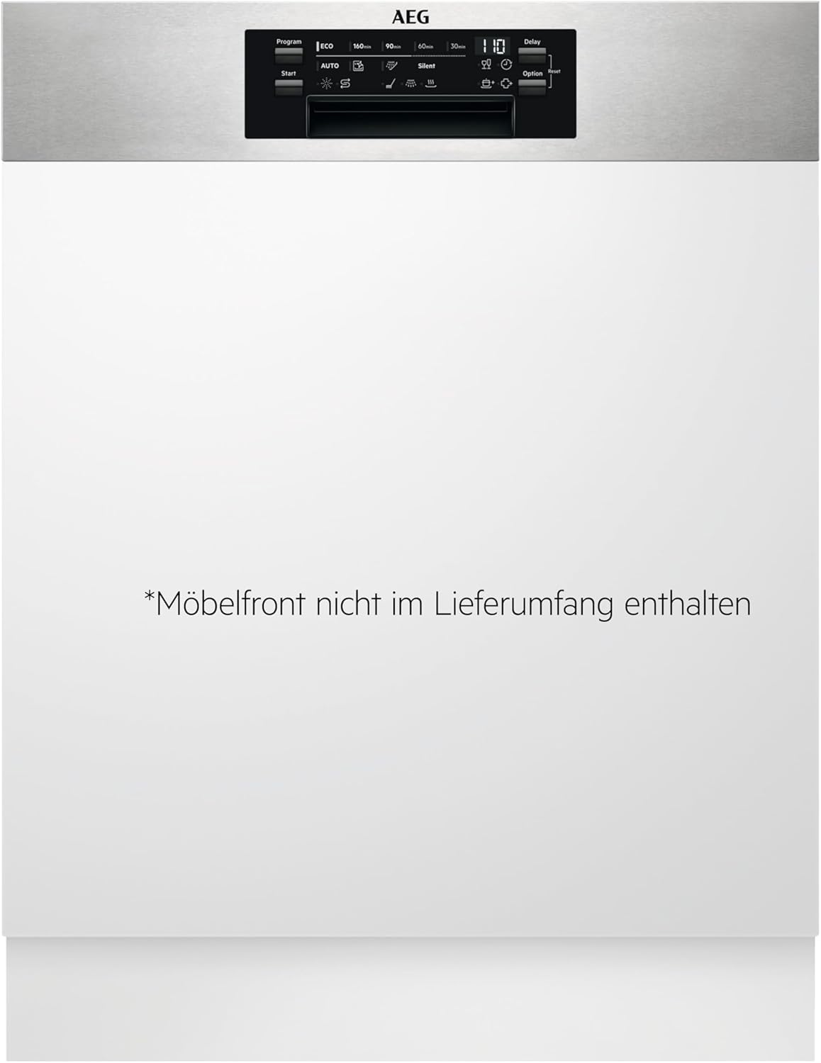 AEG Vollintegrierter Geschirrspüler 60cm, Spülmaschine Serie 7000: mit Glasschutz, Energieklasse A, Besteckschublade, personalisierte Zeit-Steuerung, leise 41dB, ComfortRails, Wasserstopp, FSE7676AP