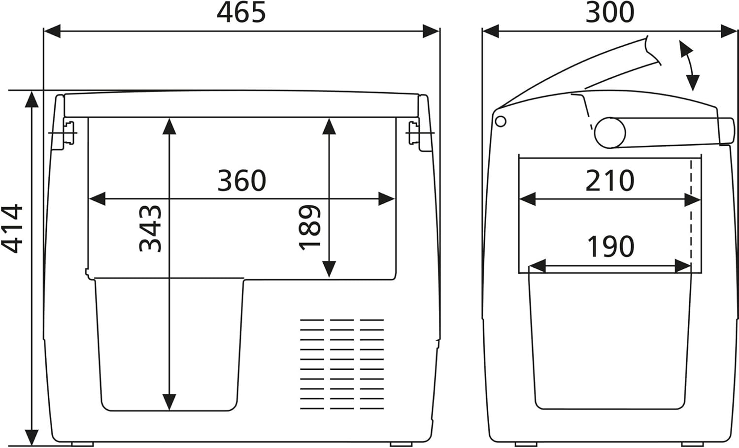 DOMETIC CDF18 Kompressor-Kühlbox, 18 L, Mini-Kühlschrank 12/24 V