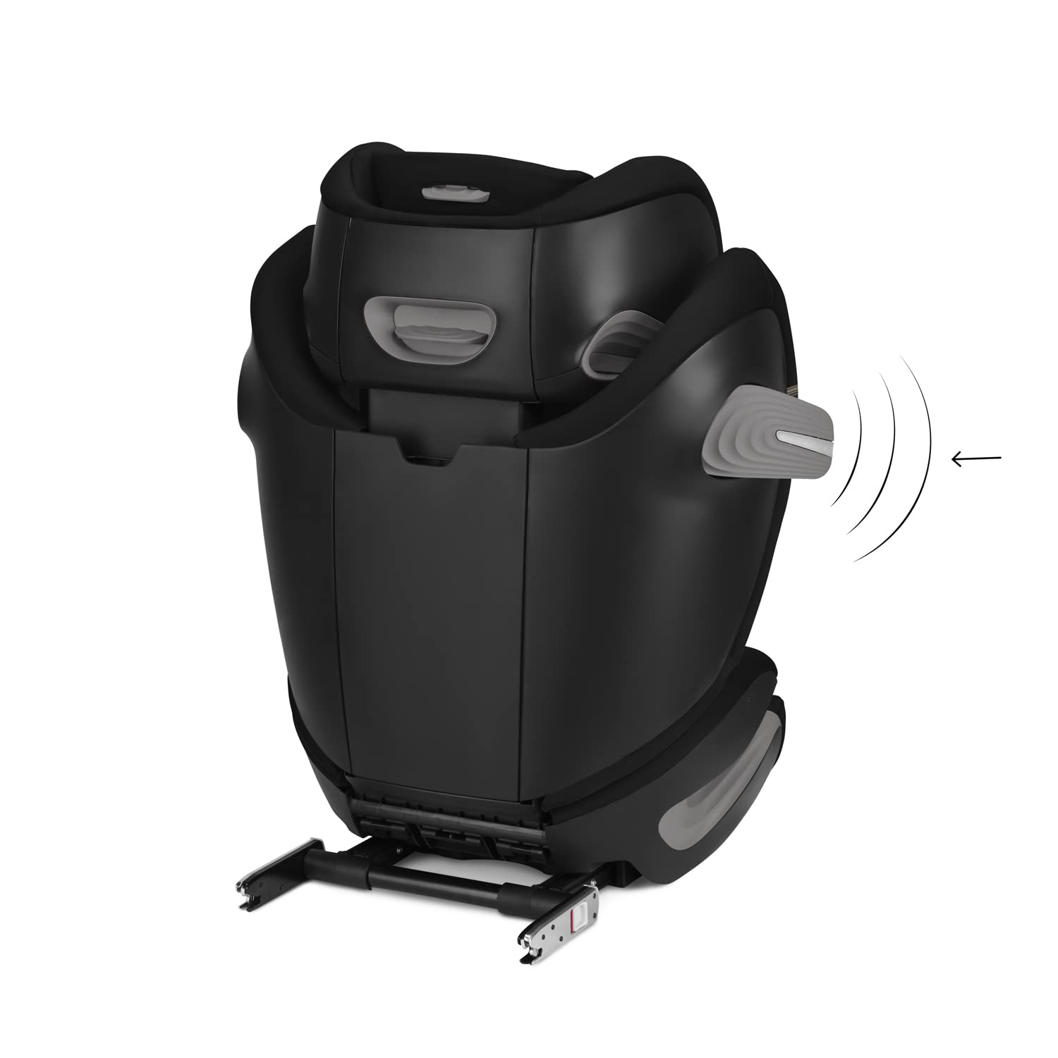 CYBEX Gold Kindersitz Solution S2 i-Fix, Für Autos mit und ohne ISOFIX, 100 - 150 cm, Ab ca. 3 bis 12 Jahre (15 - 50 kg), Lava Grey