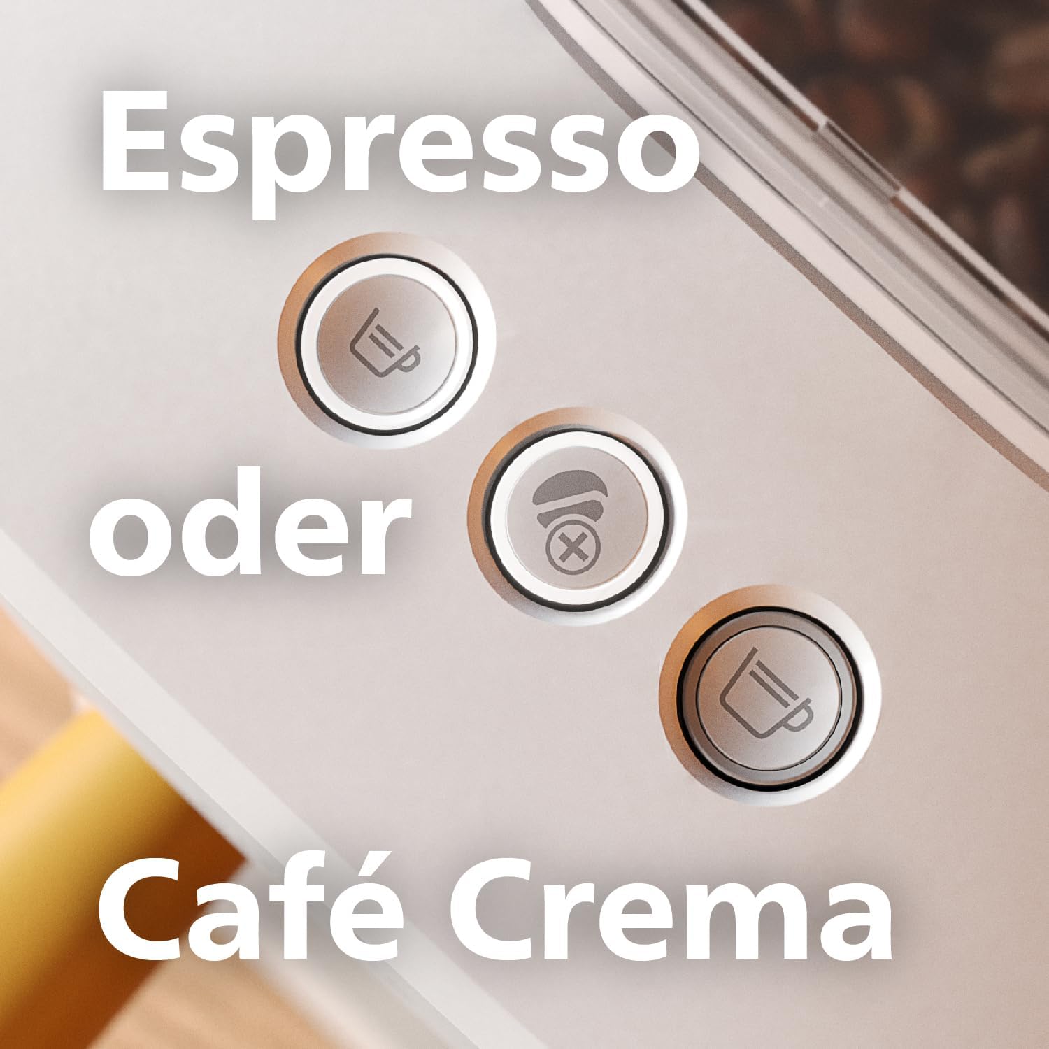 Philips Baristina Espressomaschine - Real Espresso- made simple. Kompakte Kaffeemaschine- Naturweiß mit weißem Siebträger- 16-bar-Pumpendruck- automatisches Mahlwerk- Cafe Crema (BAR300/00)