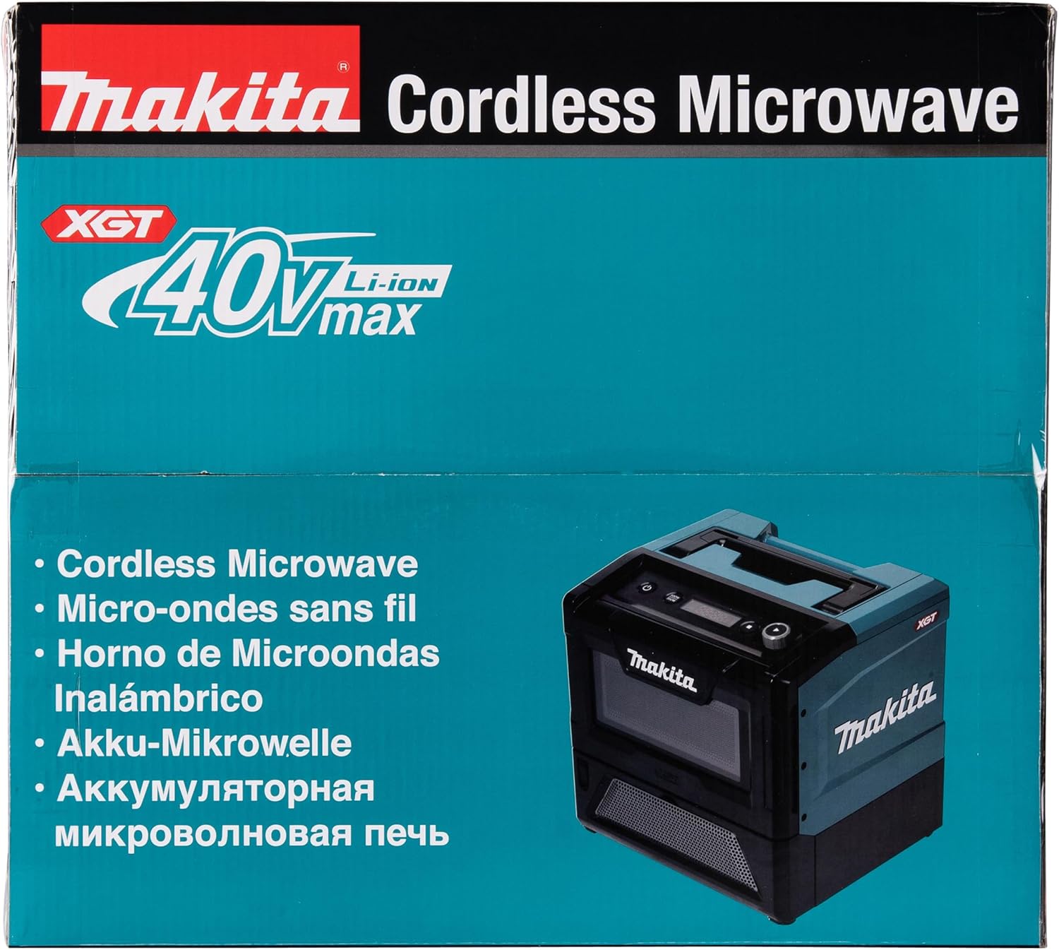 Makita MW001GZ Akku-Mikrowelle 40V max. 350/500 W, 8 l (ohne Akku, ohne Ladegerät)