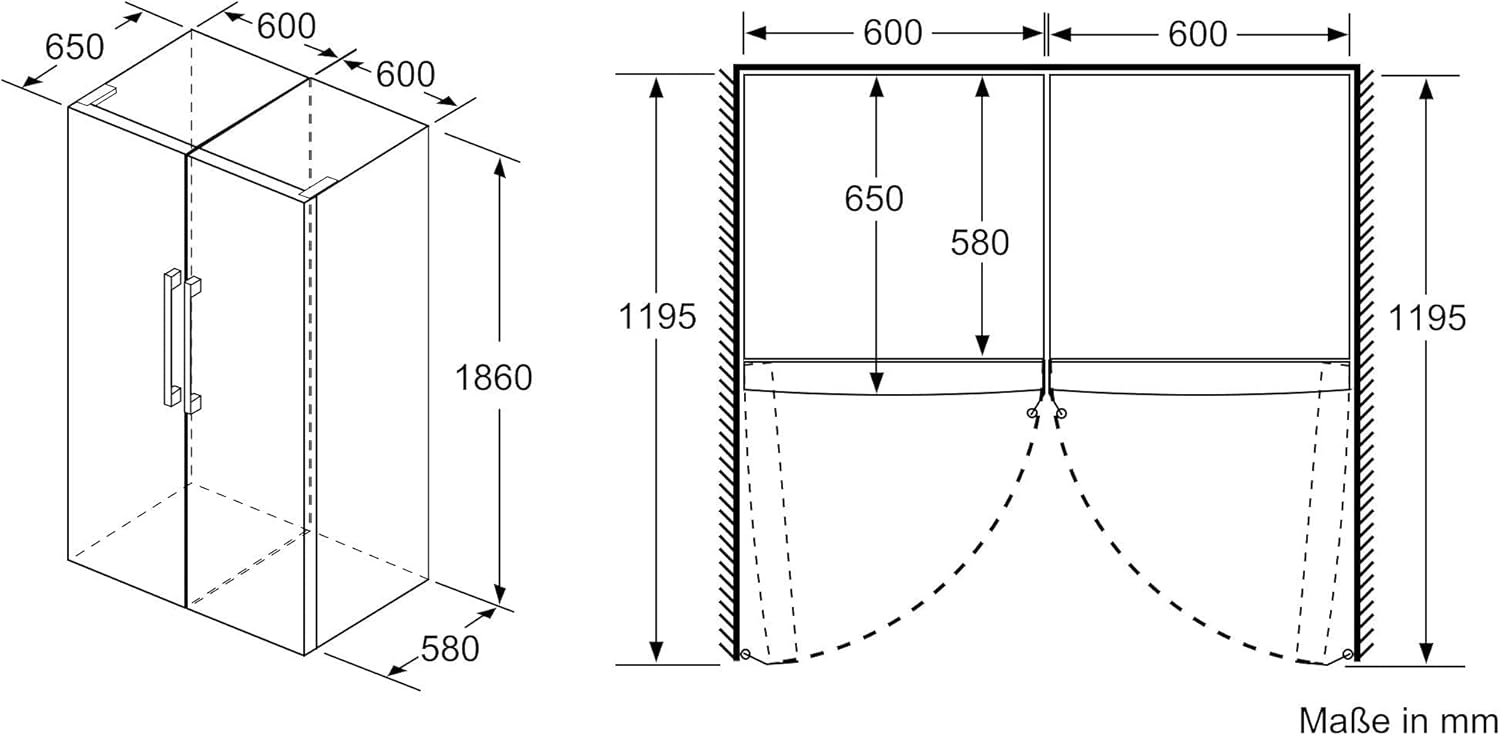 Bosch GIV11ADC0 Serie 6 Einbau-Gefrierschrank, 95 kWh, Jahr, 70 l, LowFrost, FreshSense, 72 x 56