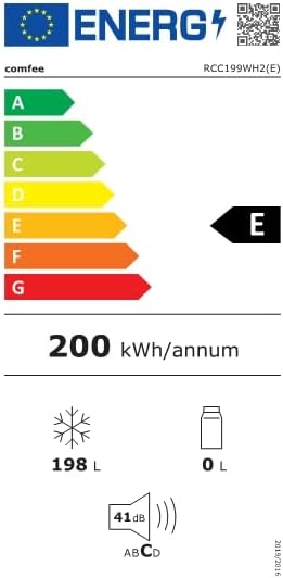 Comfee RCC100WH2(E) Gefriertruhe/169 kWh/Jahr/85cm hoch/99L/38dB/Geringe Lautstärke/Hoch effizientesD-förmigesRohr/Geeignet für verschiedene Einsatzszenarien/Einstellbarer Temperaturregler/Weiß