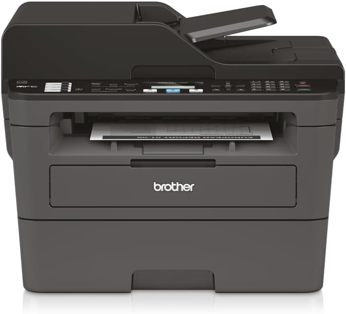 Brother MFC-L2835DW | 4-in-1-Multifunktionsdrucker (Drucken/Scan/Kopieren/Faxen) Laserdrucker Monochrom – WLAN & Ethernet – Dokumentenzuführung (ADF) für 50 Blatt – Druckgeschwindigkeit von 32 Seiten