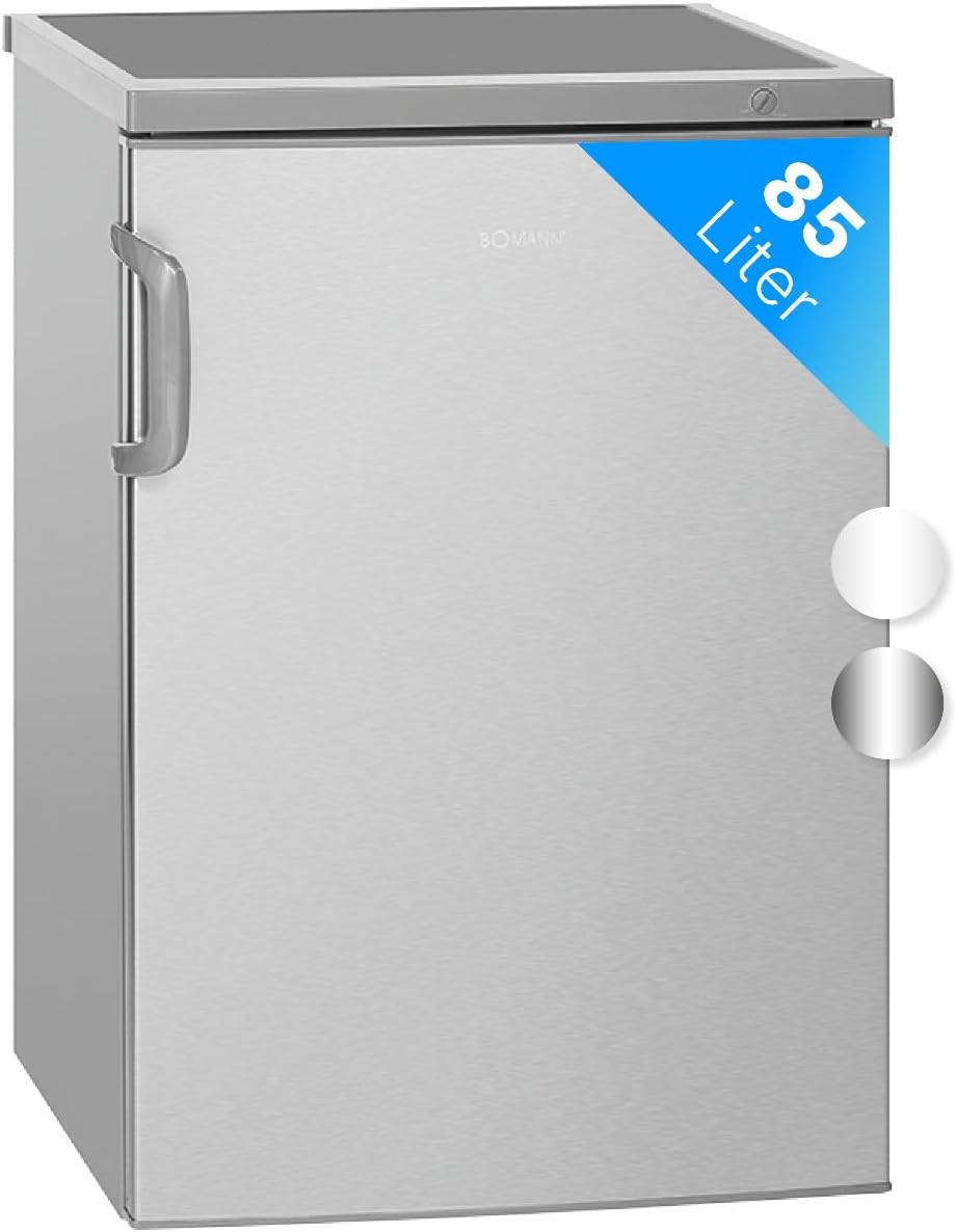 Bomann Gefrierschrank 87L | Gefrierschrank klein mit Temperaturbereich ≤ -18°C | 3 Schubladen | Tiefkühlschrank mit wechselbarem Türanschlag | Freezer Tiefkühlschrank klein GS 7253 weiß