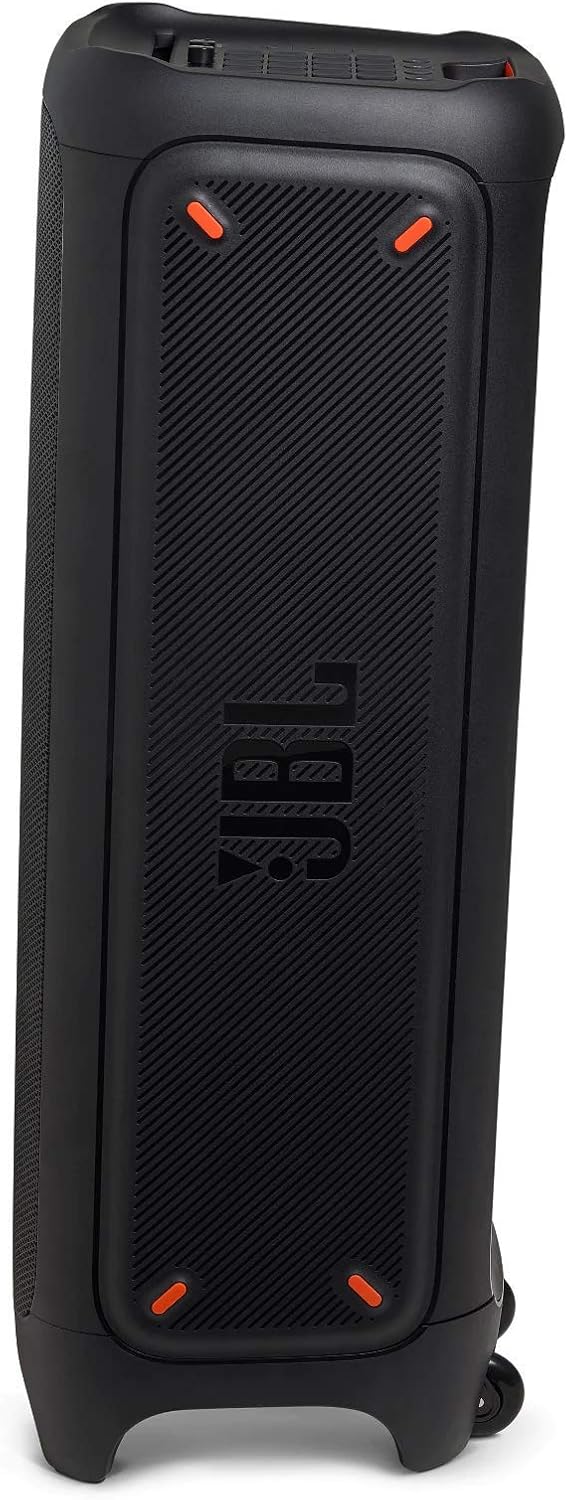 JBL PartyBox 710 - Schwarz – Trag - und rollbarer Bluetooth Party-Lautsprecher mit Lichteffekten – Spritzwassergeschützte, mobile Musikbox