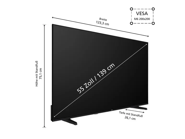 Fernseher »LT-55VU3455« 55 Zoll 4K UHD Smart TV - Powered by TiVo