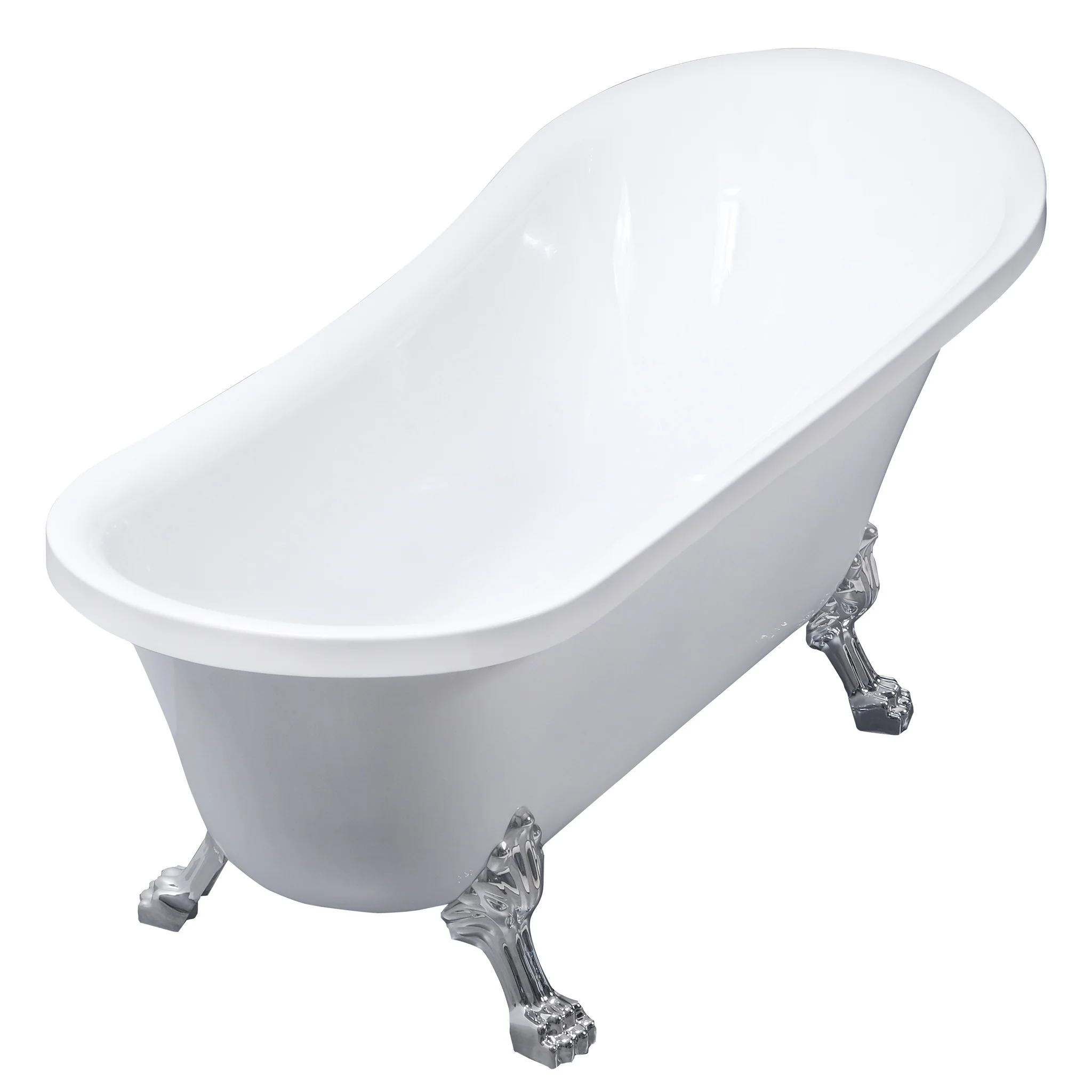Lykke Badewanne mit Füen Nordic Deluxe 1700x750x730mm, Wei