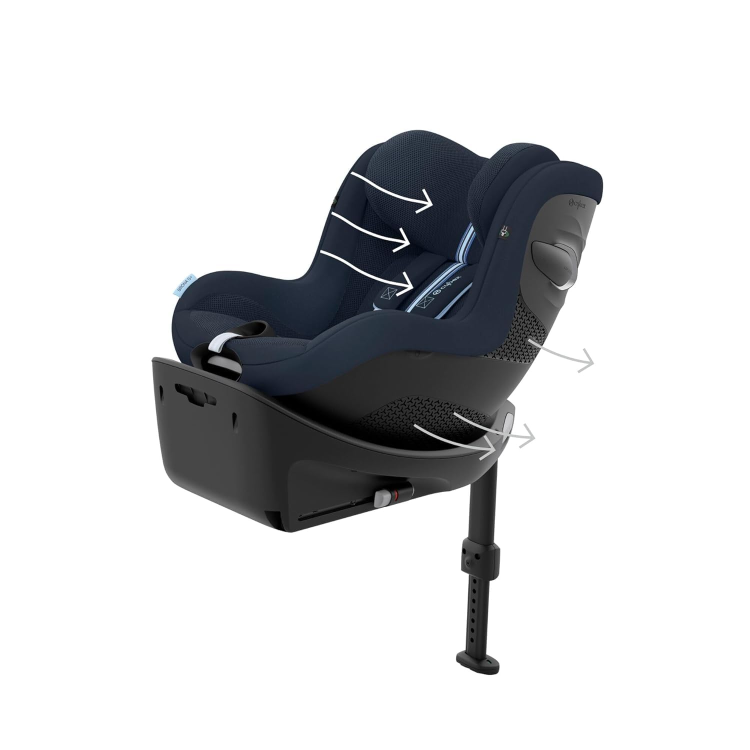 CYBEX Gold ISOFIX Basis, Base G, Für Babyschale Cloud G i-Size und Auto-Kindersitz Sirona G i-Size, Schwarz