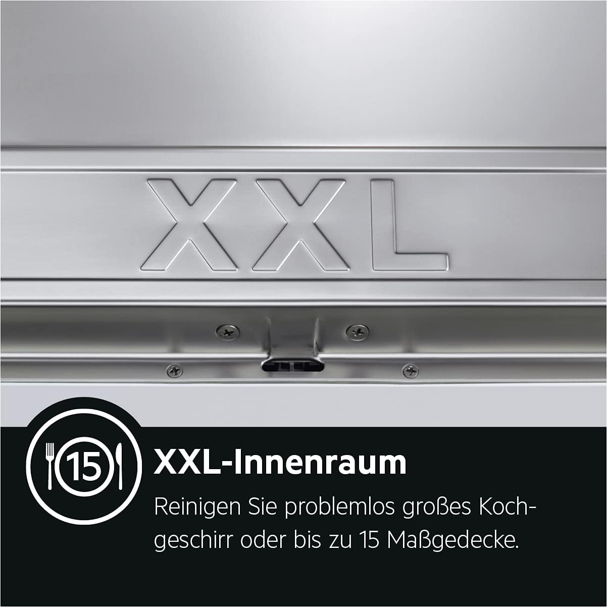AEG Vollintegrierter Geschirrspüler 60cm, Spülmaschine Serie 7000: mit Glasschutz, Energieklasse A, Besteckschublade, personalisierte Zeit-Steuerung, leise 41dB, ComfortRails, Wasserstopp, FSE7676AP