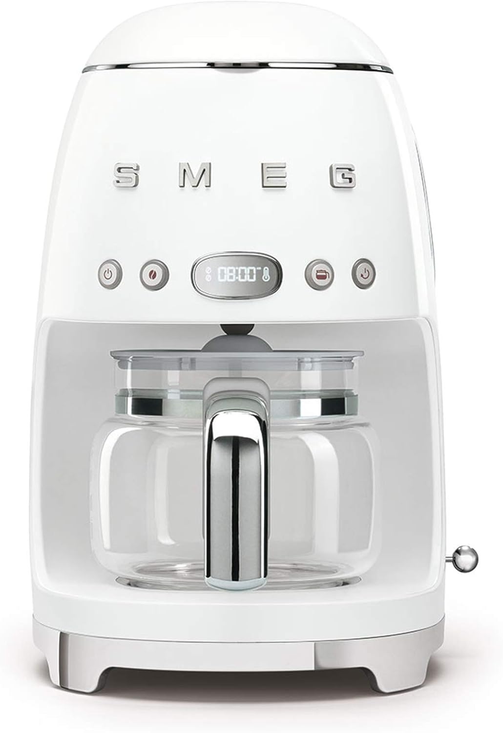 Smeg, DCF02BLMEU, Filter-Kaffeemaschine, Aroma und Autostart-Funktion, Glaskaraffe bis 12 Tassen, 2 Intensitätsniveaus, Warmhaltefunktion, 1050W, Mattschwarz