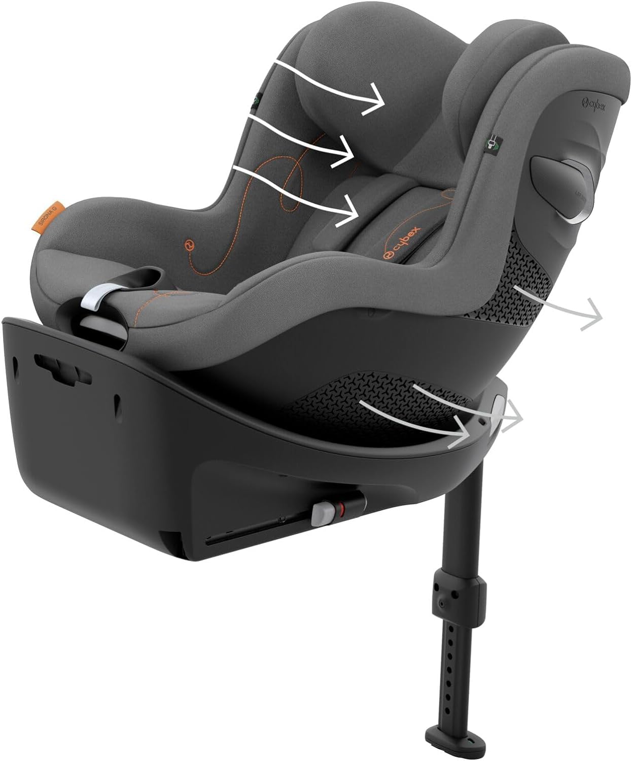 CYBEX Gold ISOFIX Basis, Base G, Für Babyschale Cloud G i-Size und Auto-Kindersitz Sirona G i-Size, Schwarz