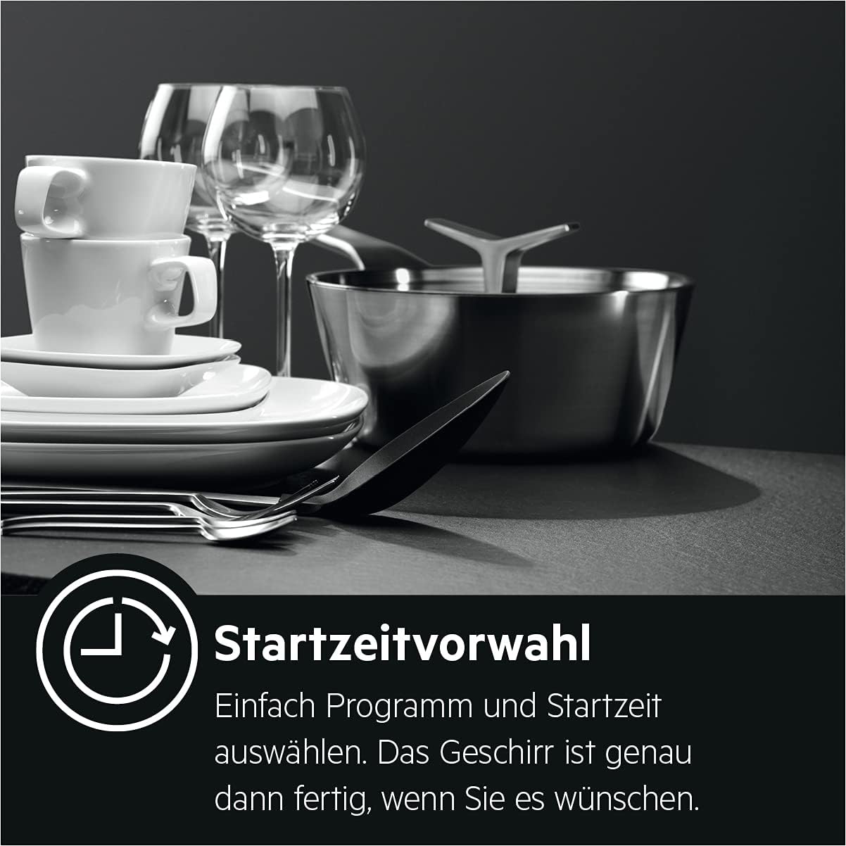 AEG Vollintegrierter Geschirrspüler 60cm, Spülmaschine Serie 7000: mit Glasschutz, Energieklasse A, Besteckschublade, personalisierte Zeit-Steuerung, leise 41dB, ComfortRails, Wasserstopp, FSE7676AP