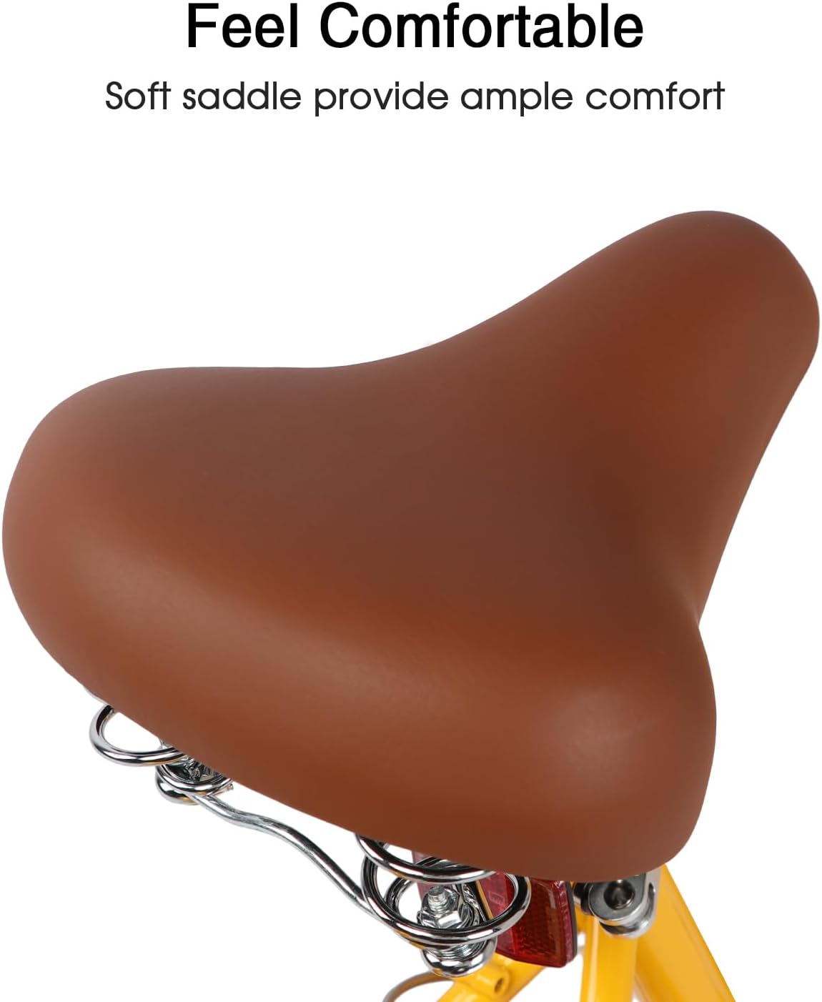 Glerc Missy 20 24 26 Zoll Mädchen City 6-Gang Hybrid Cruiser Fahrrad mit Weidenkorb für Jugend über 6-Jahre alt, mehrere Farben