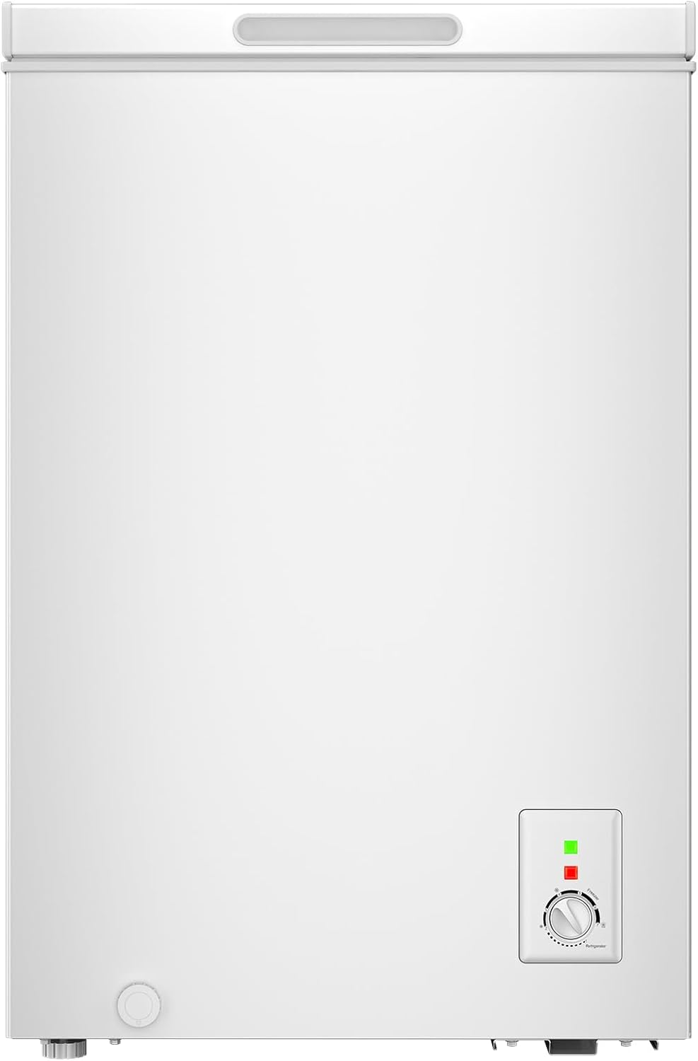 CHiQ FCF98DE Gefriertruhe 99 L, 54,5 x 47,6 x 83,5 cm, 4-Sterne-Gefrieren, Thermostatsteuerung, Drahtgestell, Schwebetür, Geräuscharm, Weiß