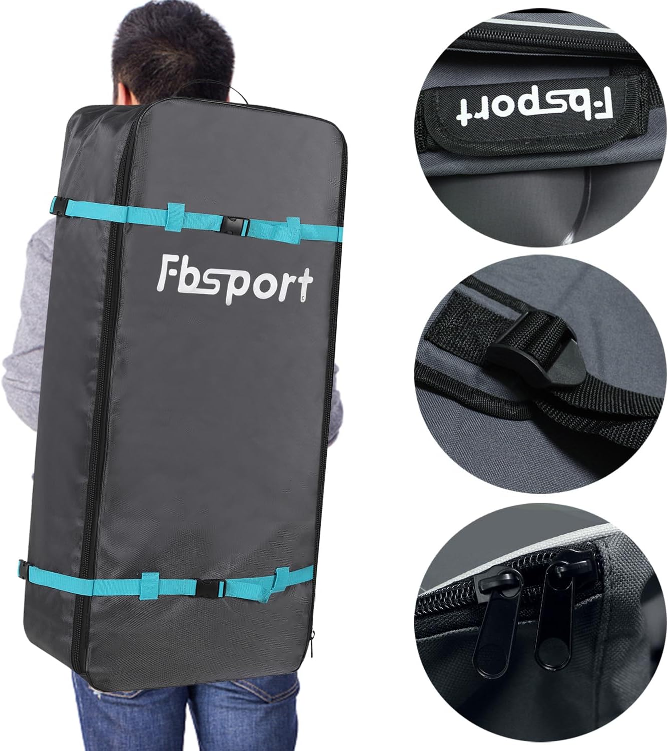 Premium-Stand-Up-Paddle-Board, Yoga-Board mit strapazierfähigem SUP-Zubehör und Tragetasche | Breiter Stand, Surf-Kontrolle, rutschfestes Deck, Leine, Paddel und Pumpe für Jugendliche und Erwachsene