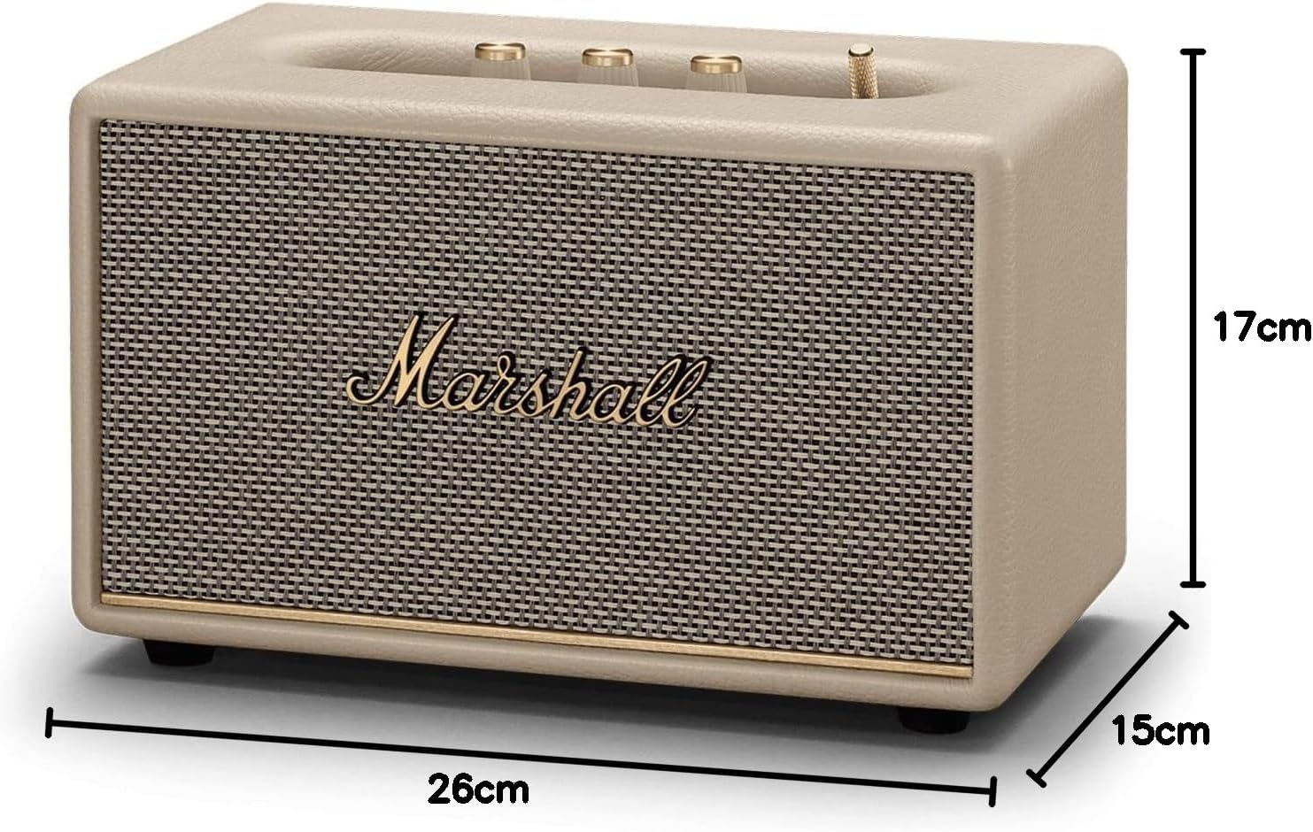 Marshall Acton III Bluetooth-Lautsprecher – Schwarz