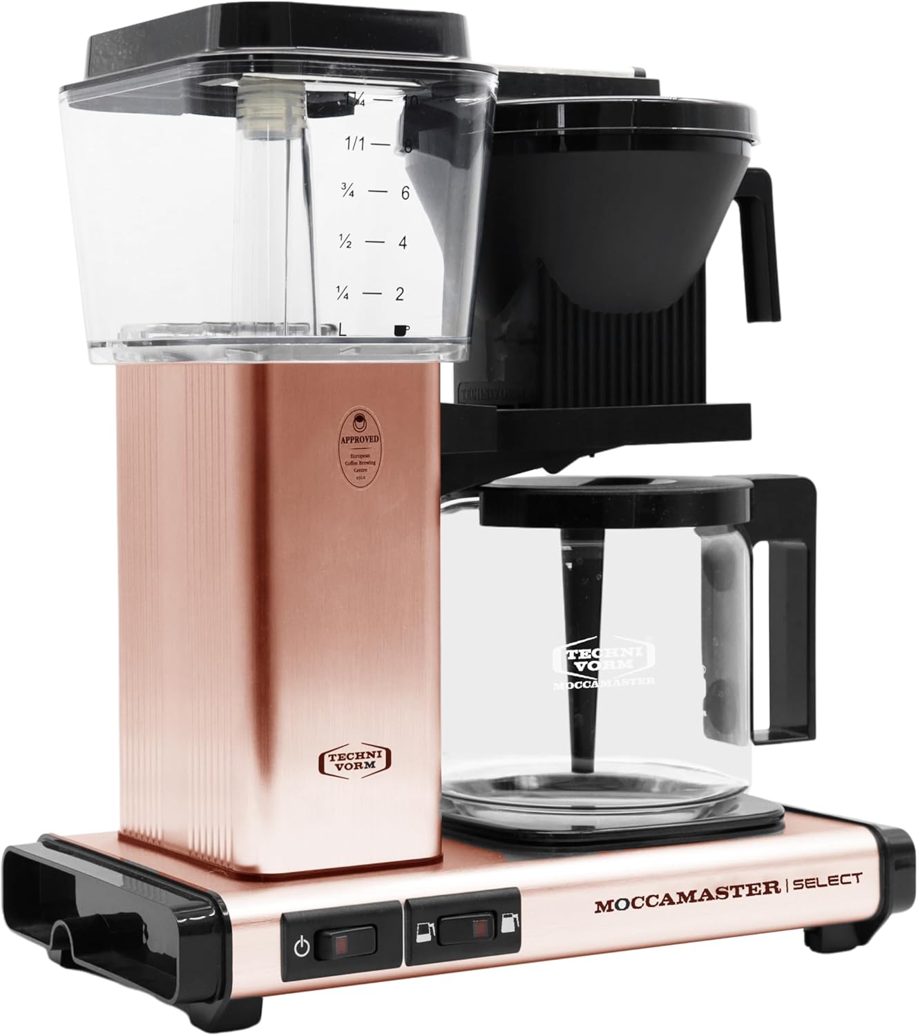 Moccamaster KBG Select, Kaffeemaschine, Retro Kaffeemaschine, Filterkaffee, Off-White, 1.25L