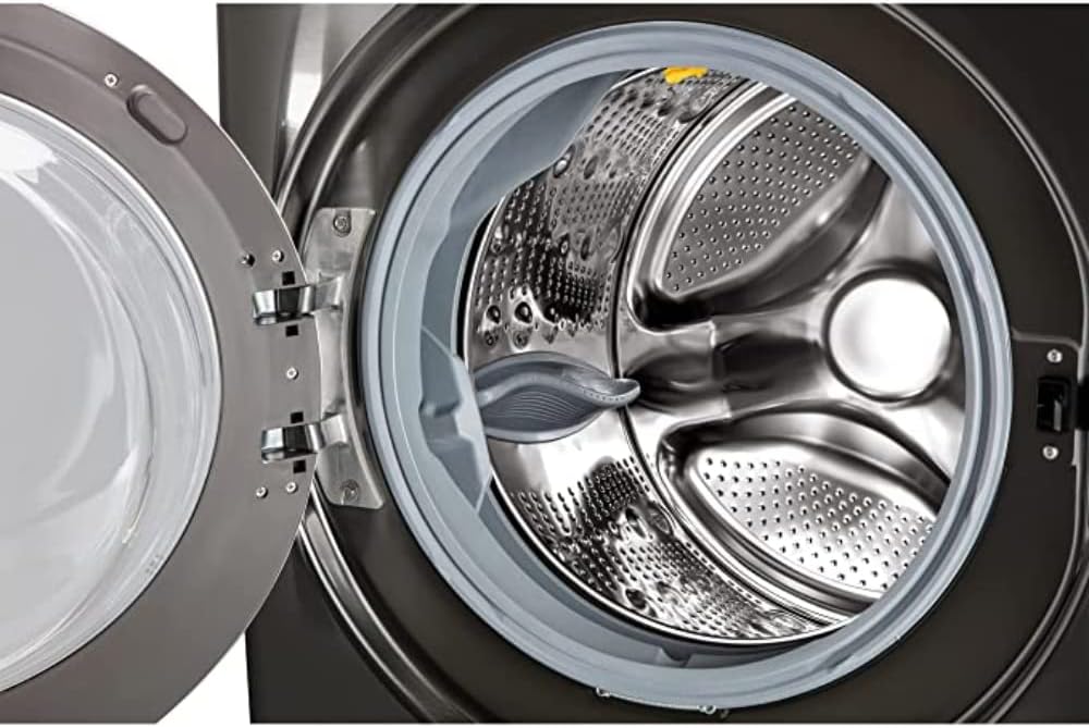 LG F4WV7080, Klasse A, Frontlader-Waschmaschine 8 kg, 1400 U/Min, AI Direct Drive, Wi-Fi, Tiefenreinigung mit Dampf, Große Kapazität, TRIPLE A, Außentür aus Sicherheitsglas, 62 x 60 x 85 cm ꟷ Weiß