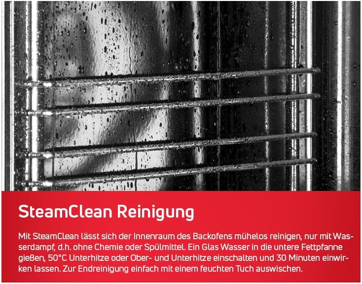 Amica SHC 11509 SM Standherd/Glaskeramikkochfeld und Elektro-Backofen / 50cm / Schwarz-matt/freistehend/mit Eco-Funktion, Ober-/Unterhitze uvm.